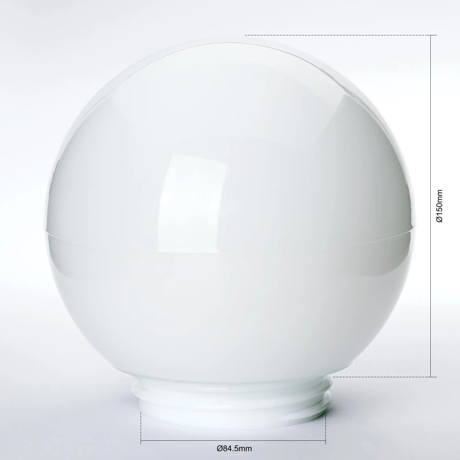 Navojno staklo 60W, Ø 150 mm, opal - 2