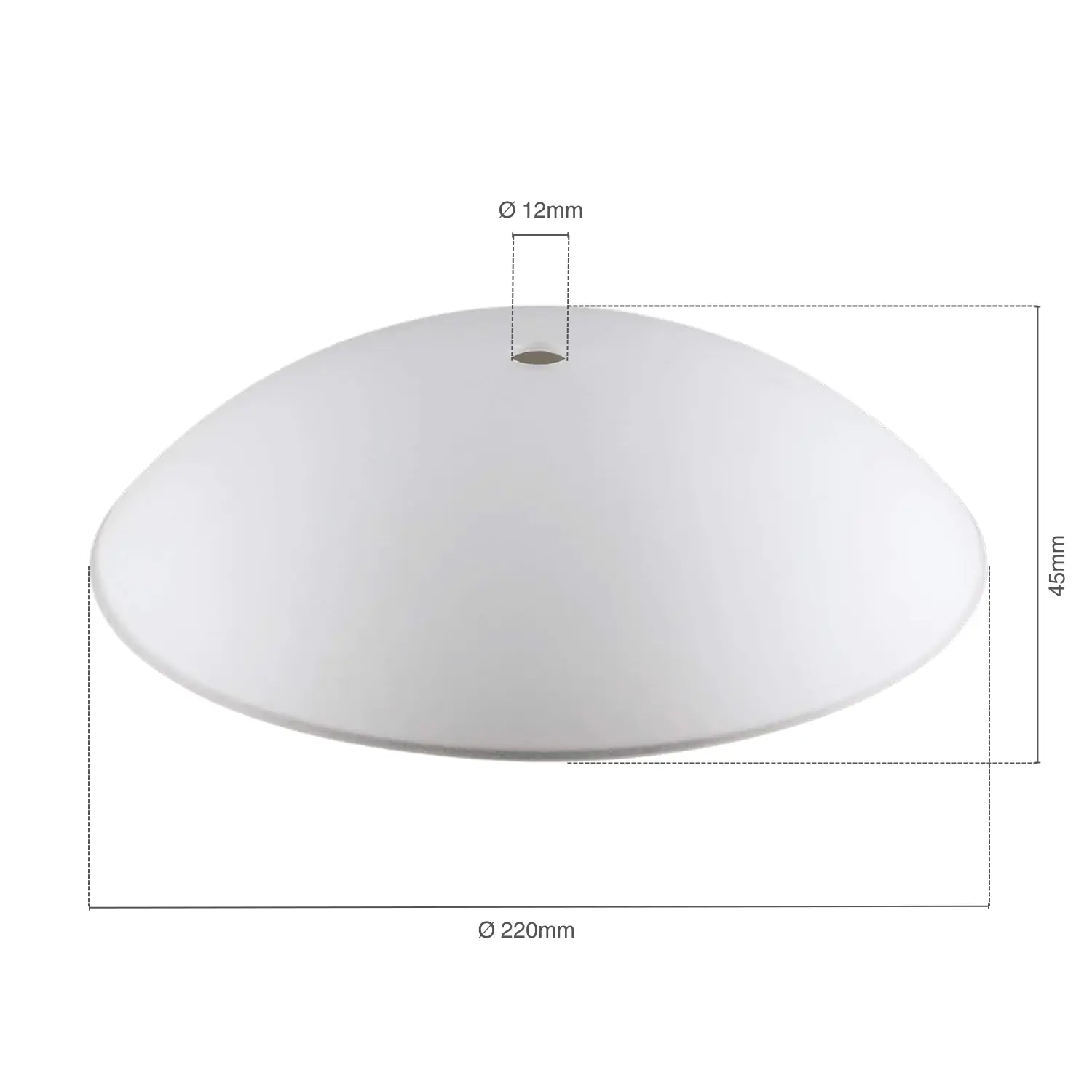 Stakleni abažur 7-583/28, Ø 220 mm, opal mat - 6