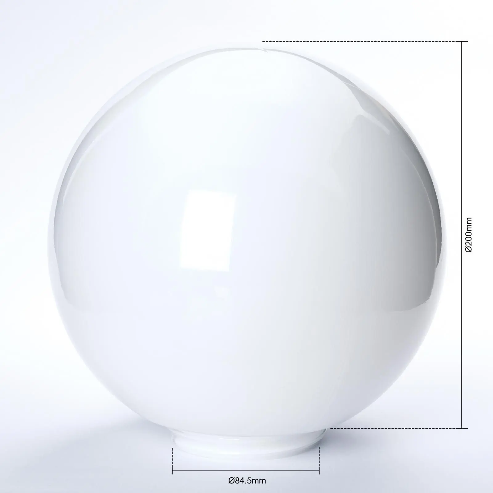 Navojno staklo 11-980, Ø 200 mm, opal-brilijant - 2