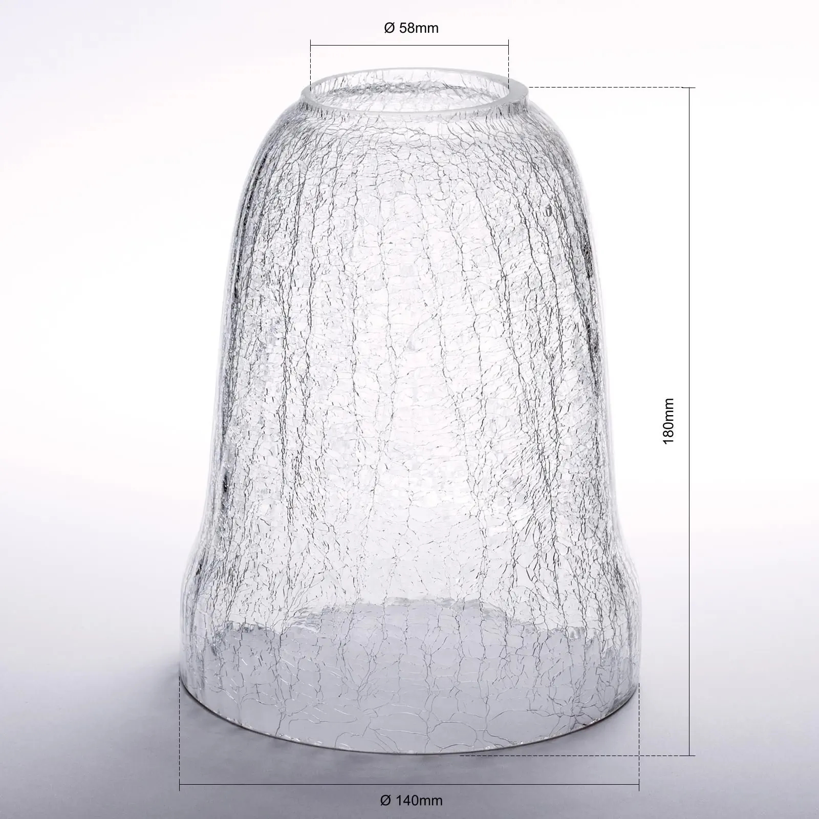 Stakleni abažur 11-1120, Ø 140 mm, providan - 2