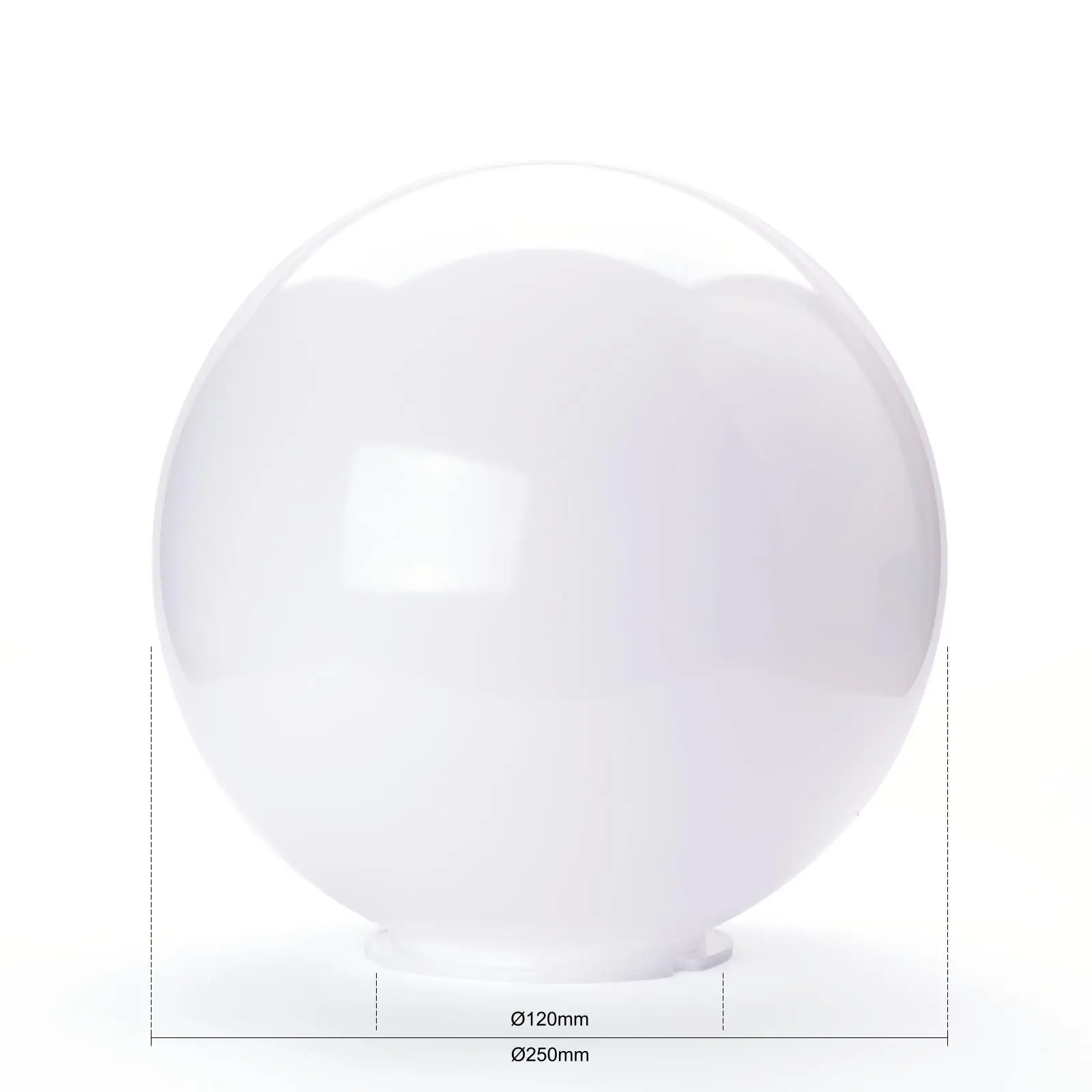 Stakleni abažur 11-1171, Ø 250 mm, opal brilijant - 3