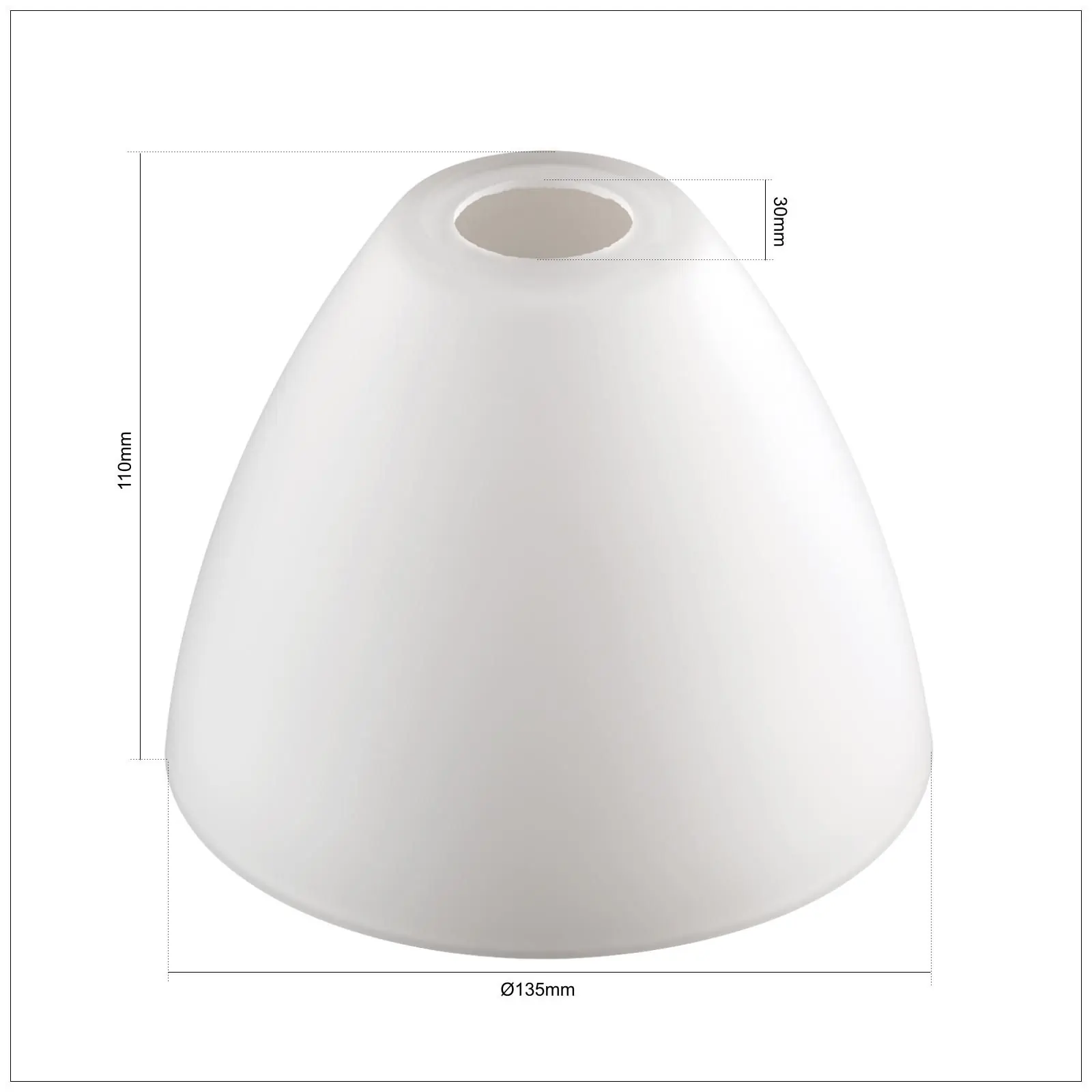 Stakleni abažur SUSAN 1696, Ø 135 mm, opal mat - 5