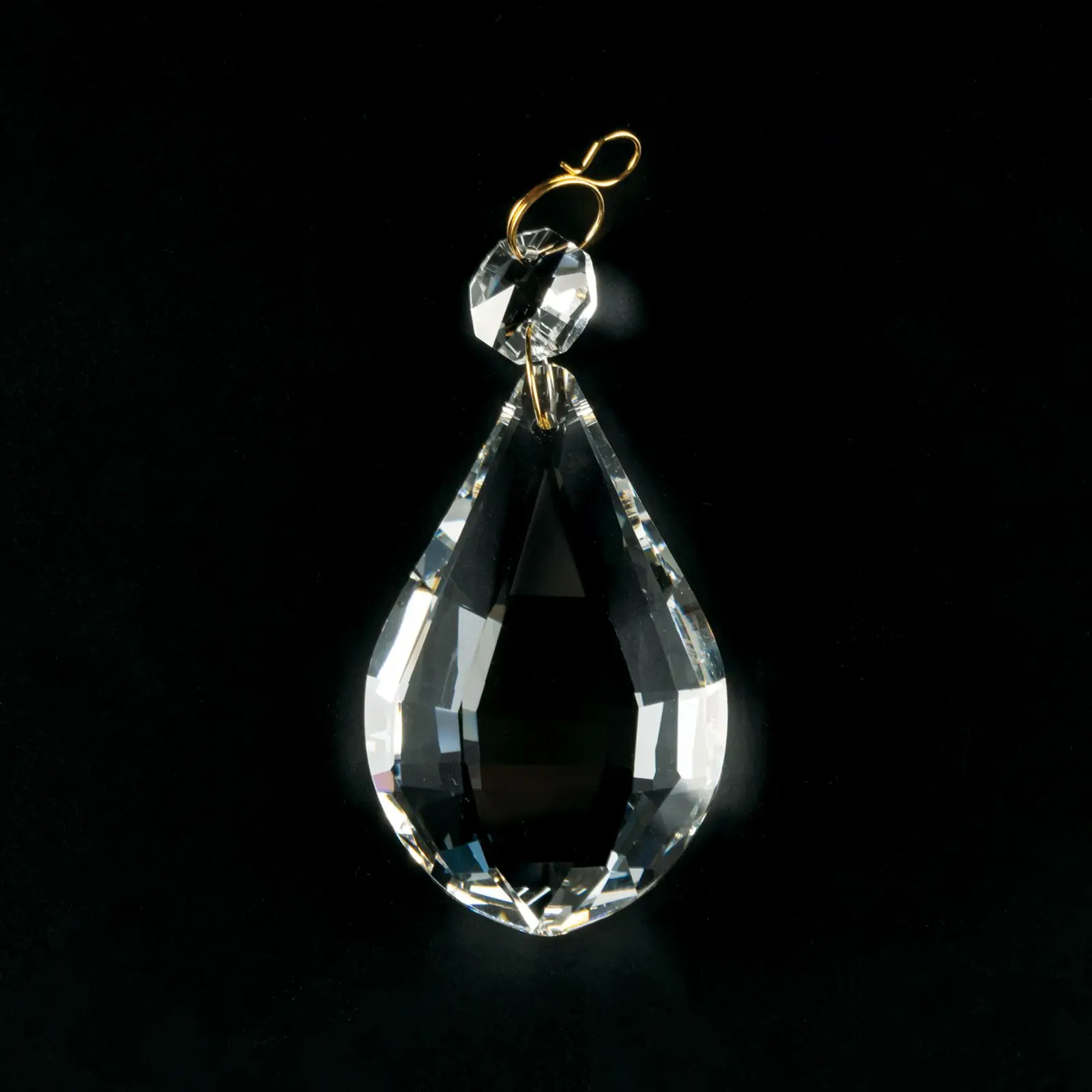 Kristal za luster, 1 oktagon i 1 badem, transparentni - 2