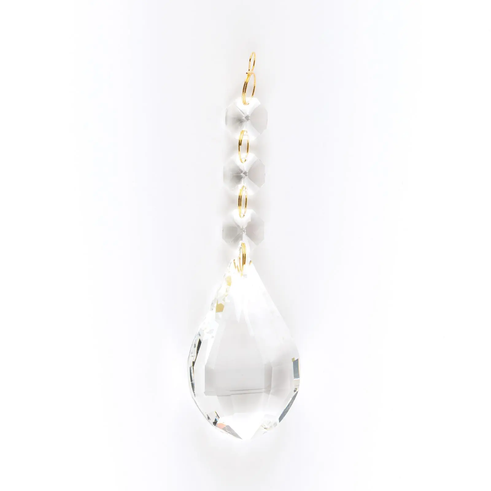 Kristal za luster, 3 oktagona i 1 badem, transparentni