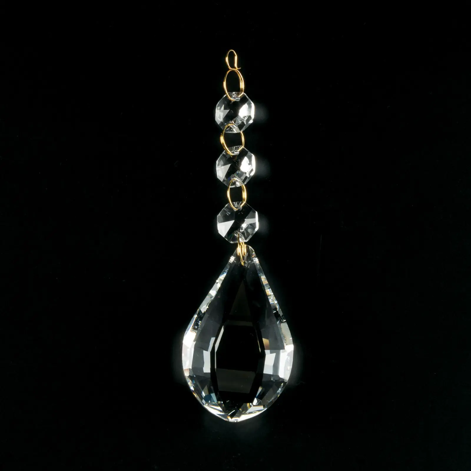 Kristal za luster, 3 oktagona i 1 badem, transparentni - 2