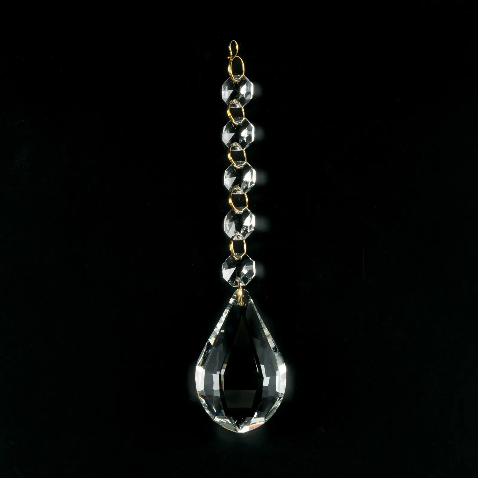 Kristal za luster, 5 oktagona i 1 badem, transparentni - 2