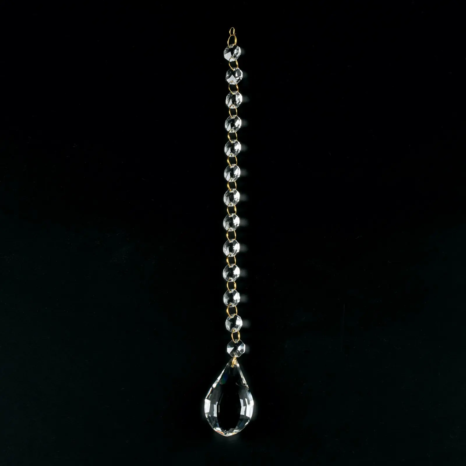 Kristal za luster, 13 oktagona i 1 badem, providan - 2