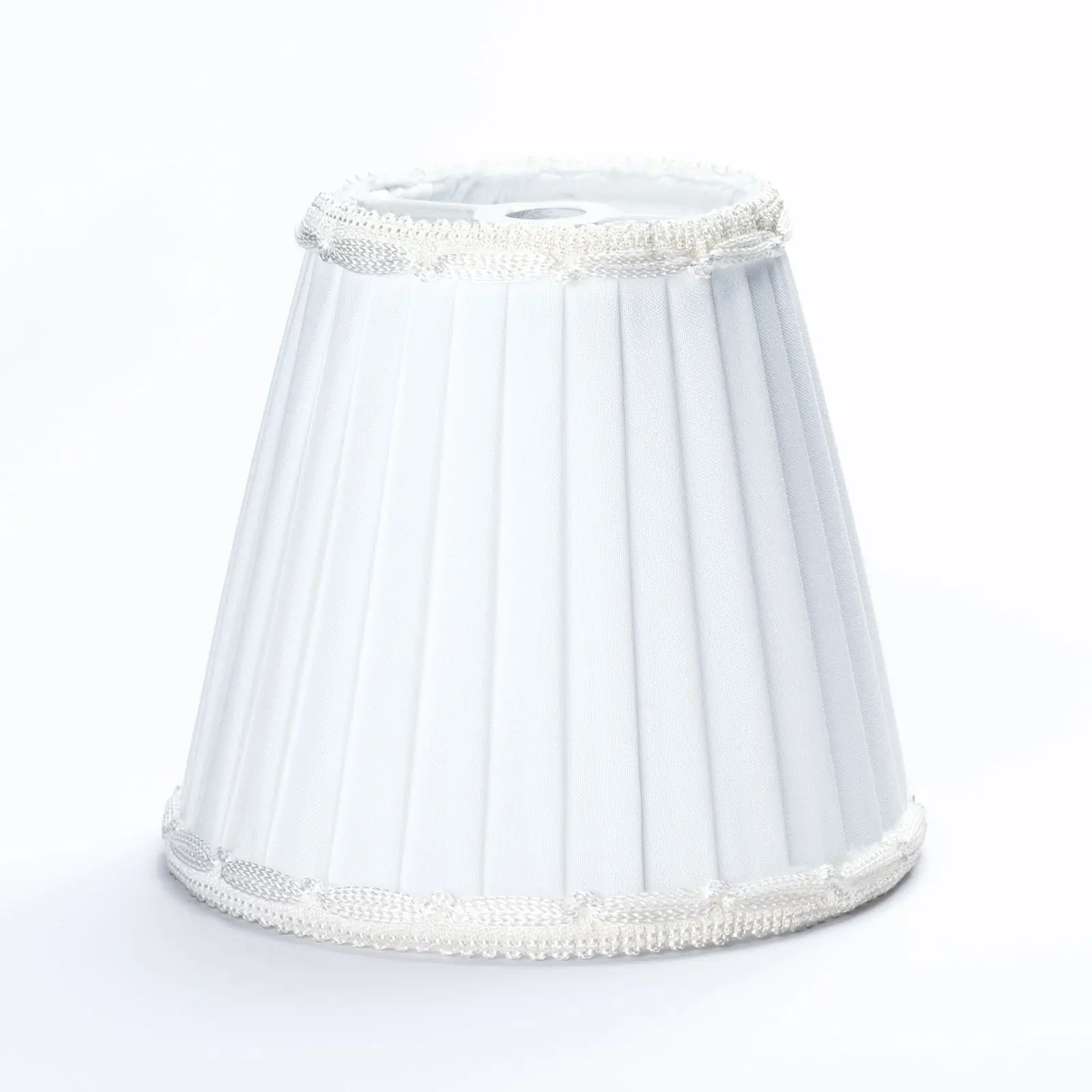 Abažur sa kopčom 301, Ø 100 mm, beli