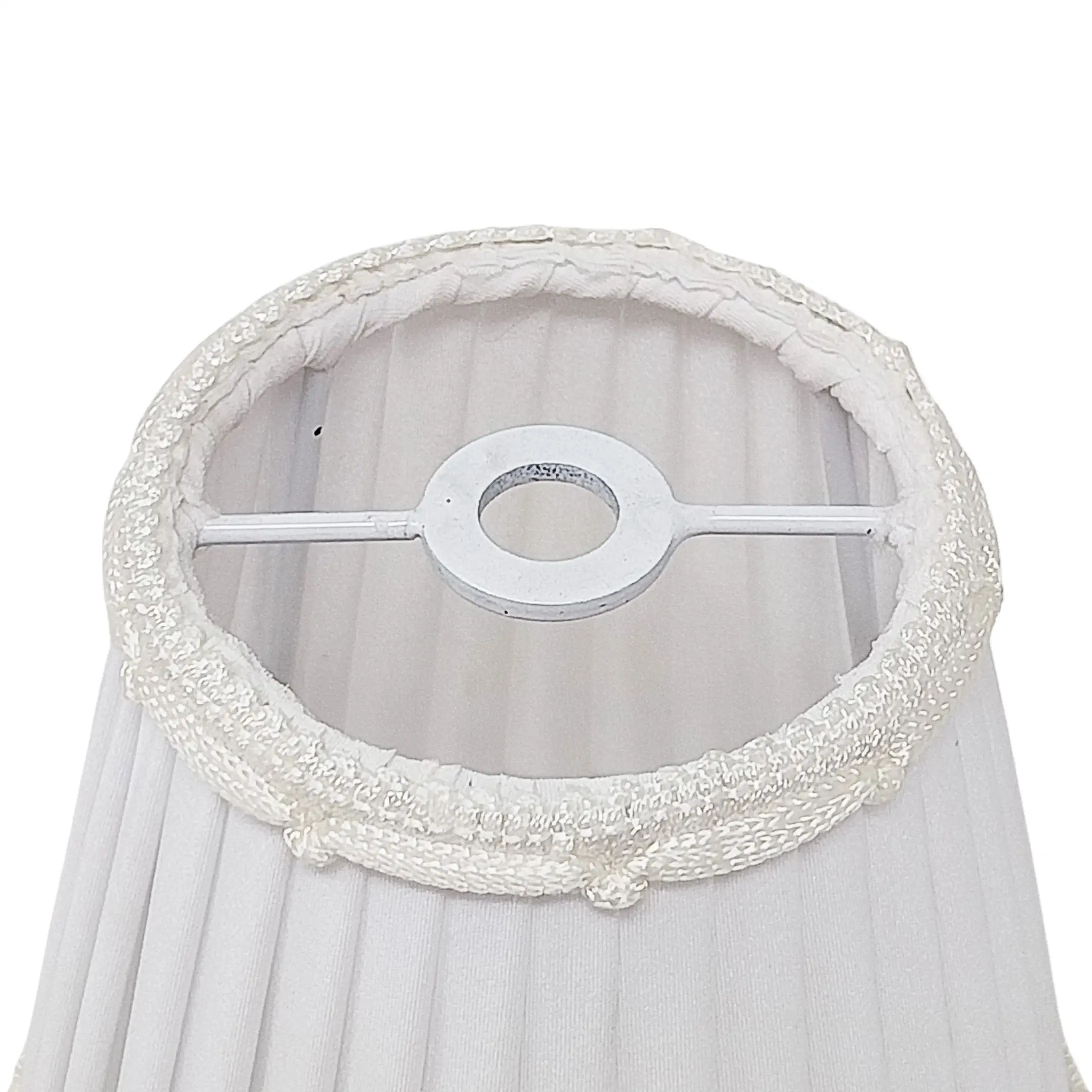 Abažur sa kopčom 301, Ø 100 mm, beli - 2