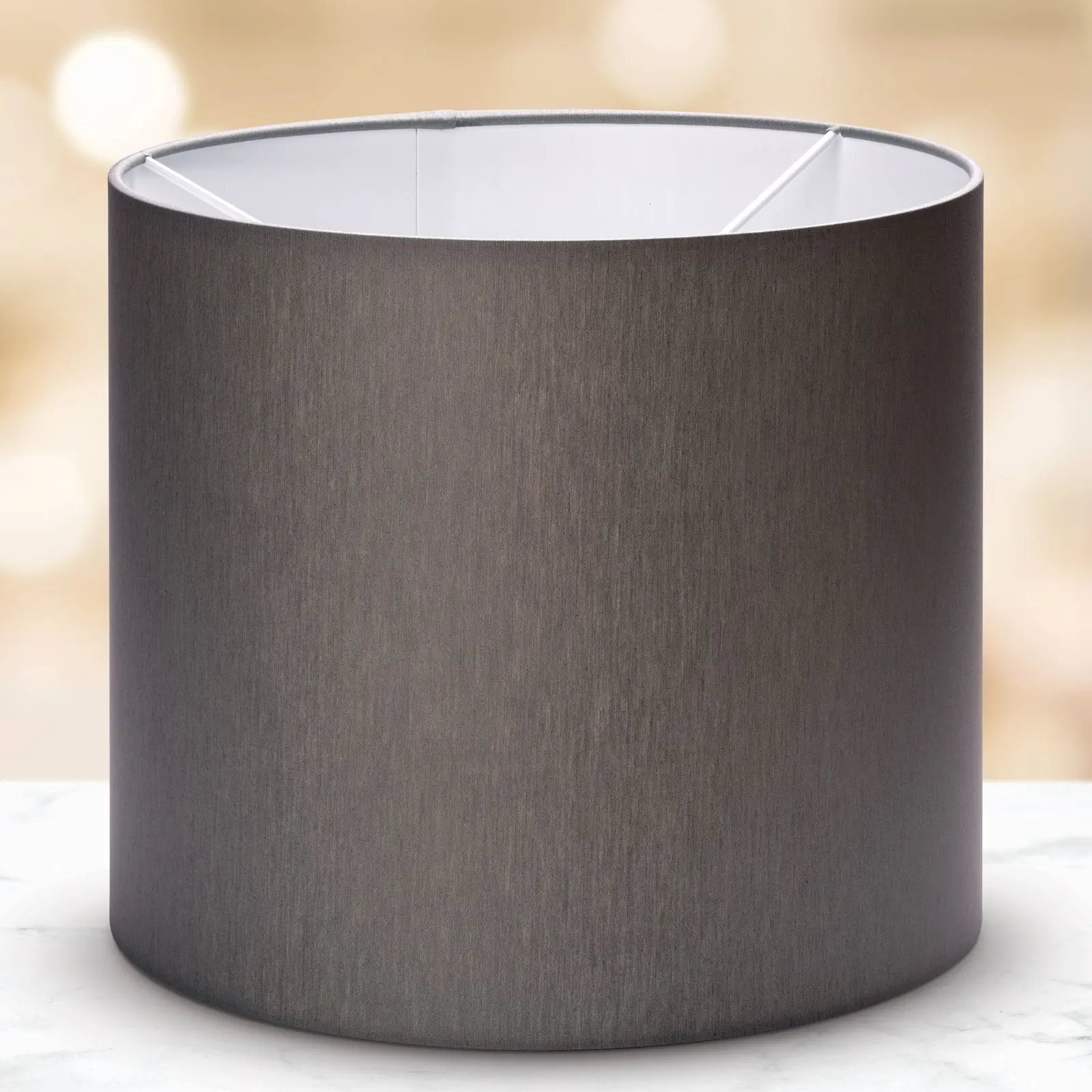 Tekstilni abažur SHADE 309, Ø 250 mm, sivi