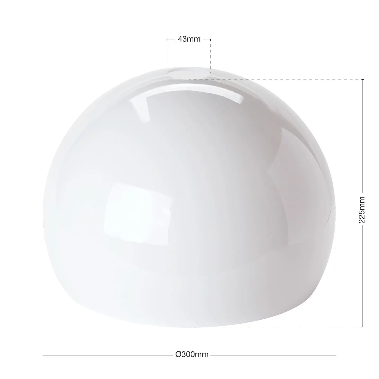 Abažur 316, Ø 300 mm, beli - 3