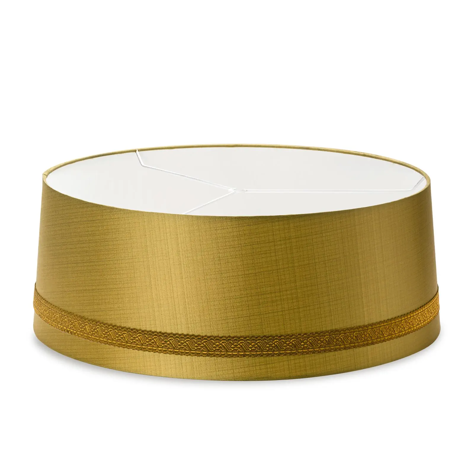 Abažur 1198 sa dekorativnim prugama, Ø 490 mm, Hong Kong zelena