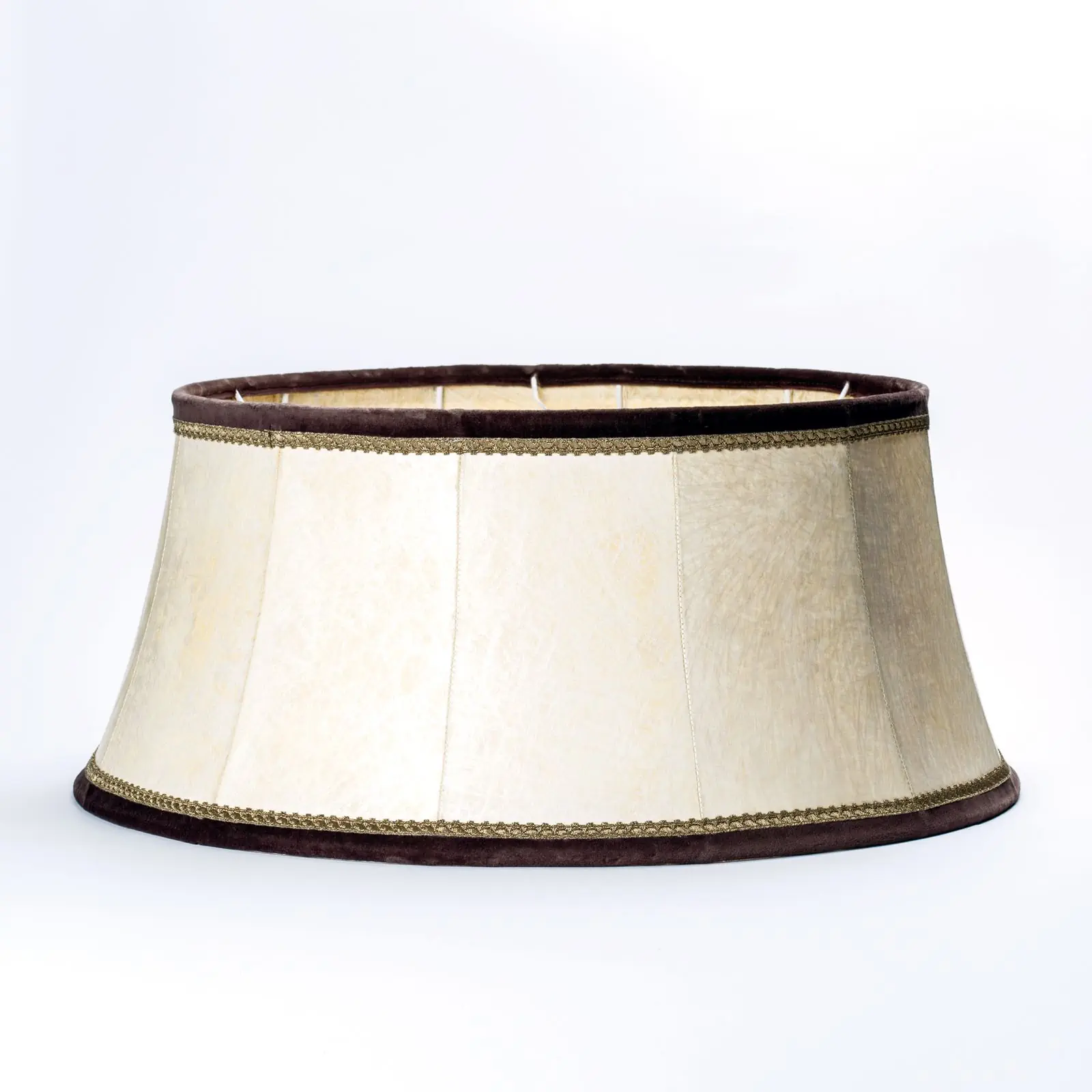 Kožni abažur 4222, Ø 400 mm, braon