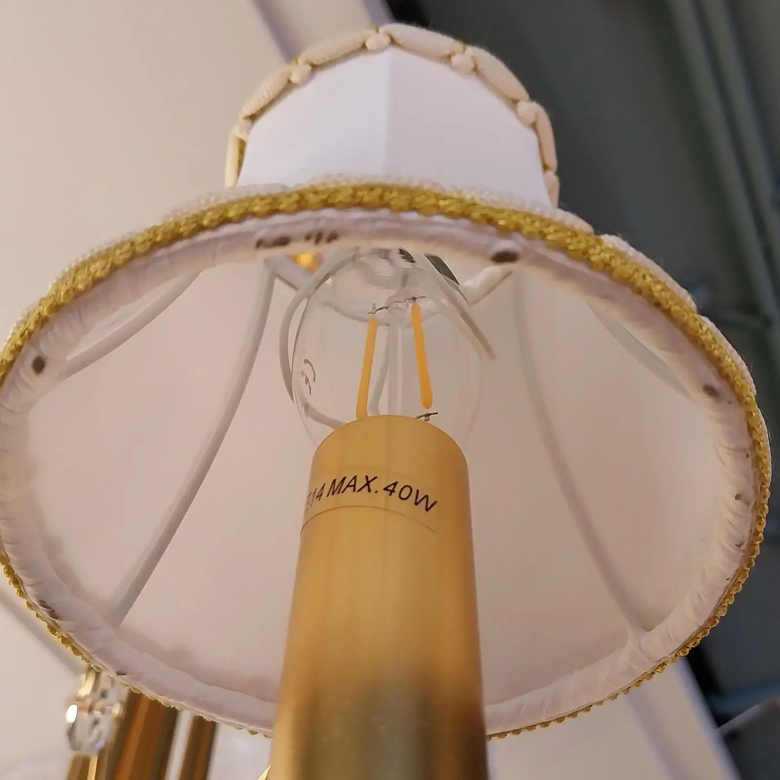 Abažur sa kopčom 4400, Ø 115 mm, beli - 4