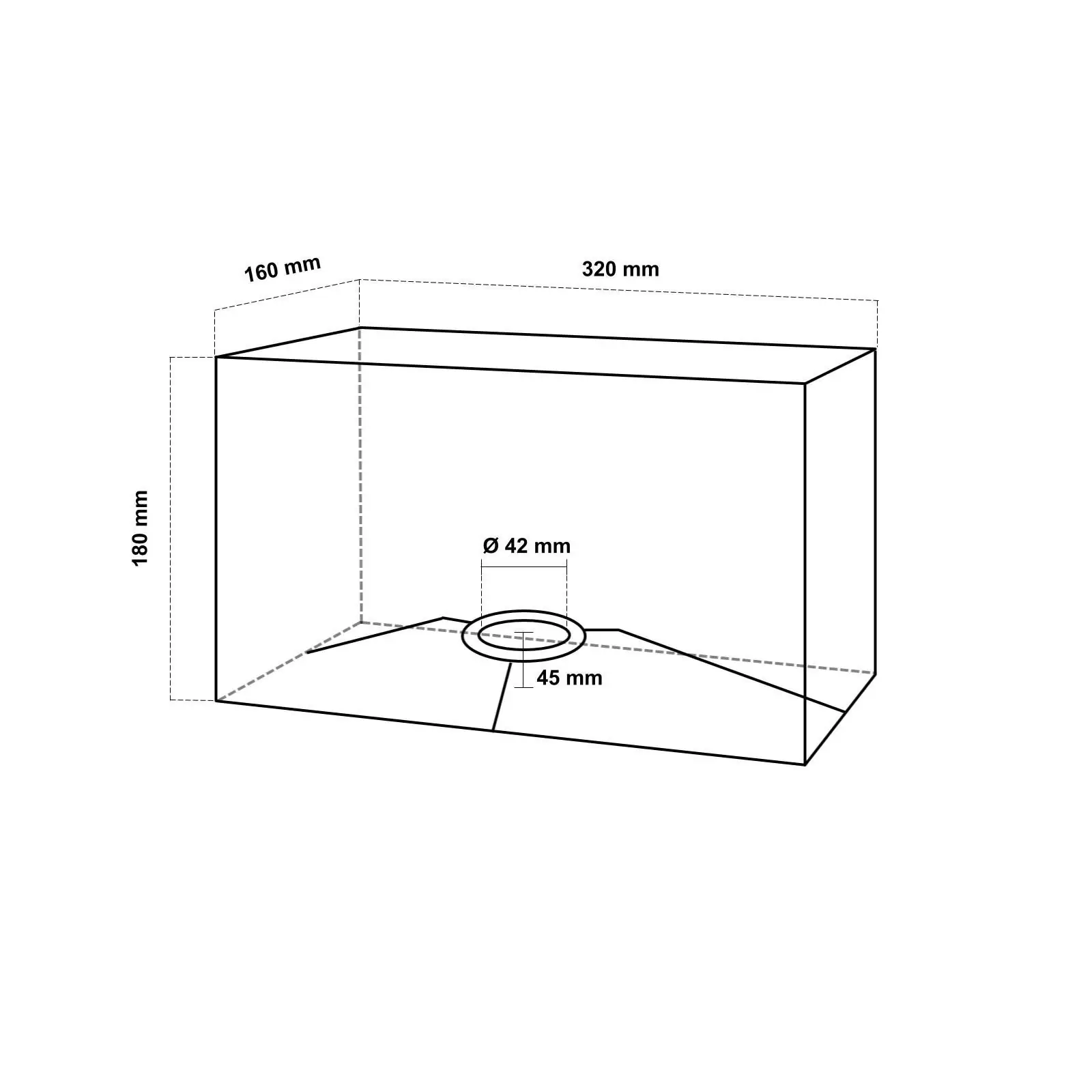 Tekstilni abažur NANDO 4-1176, 320x160 mm, sivi - 7