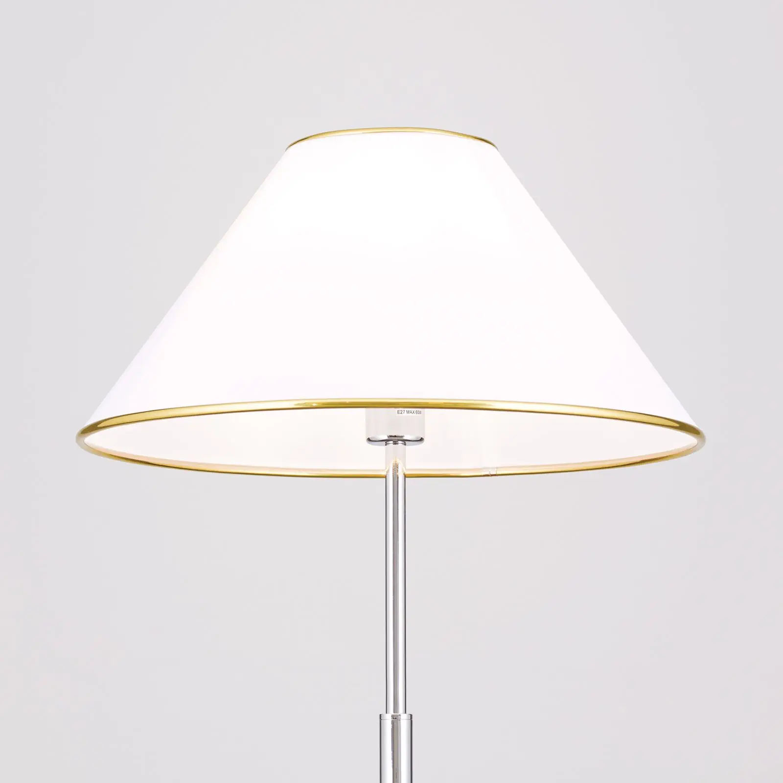 Tekstilni abažur 4376, Ø 470 mm, beli sa zlatnim rubom - 6