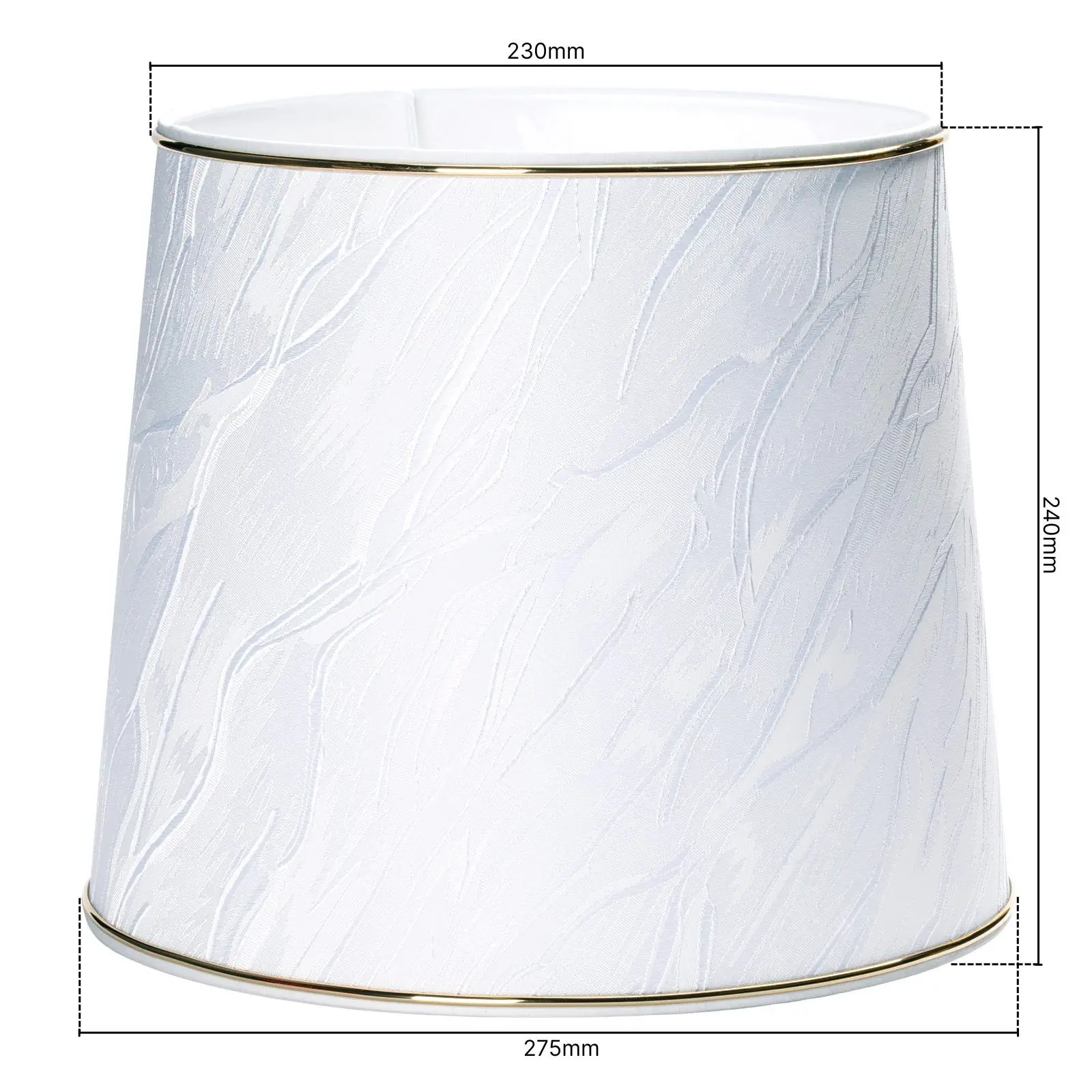 Tekstilni abažur 4-4404, Ø 275 mm, beli dekor - 2