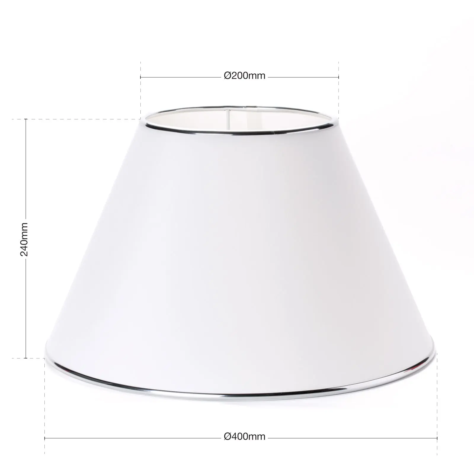 Abažur 12-1028, Ø 400 mm, beli - 2