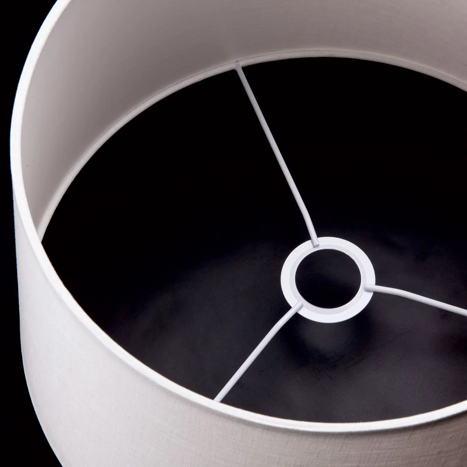 Tekstilni abažur NOLA 12-1165, Ø 400 mm, beli - 3