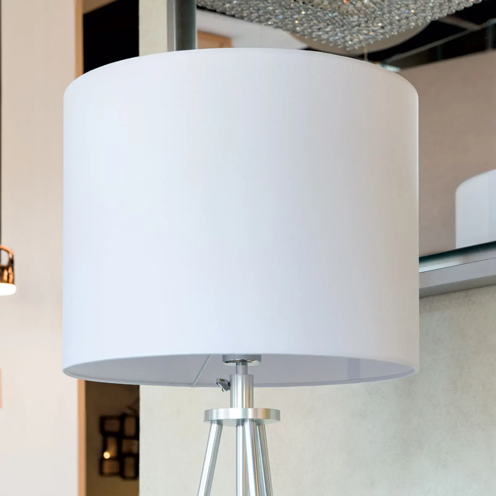 Tekstilni abažur ROGER 12-1173, Ø 390 mm, beli - 2