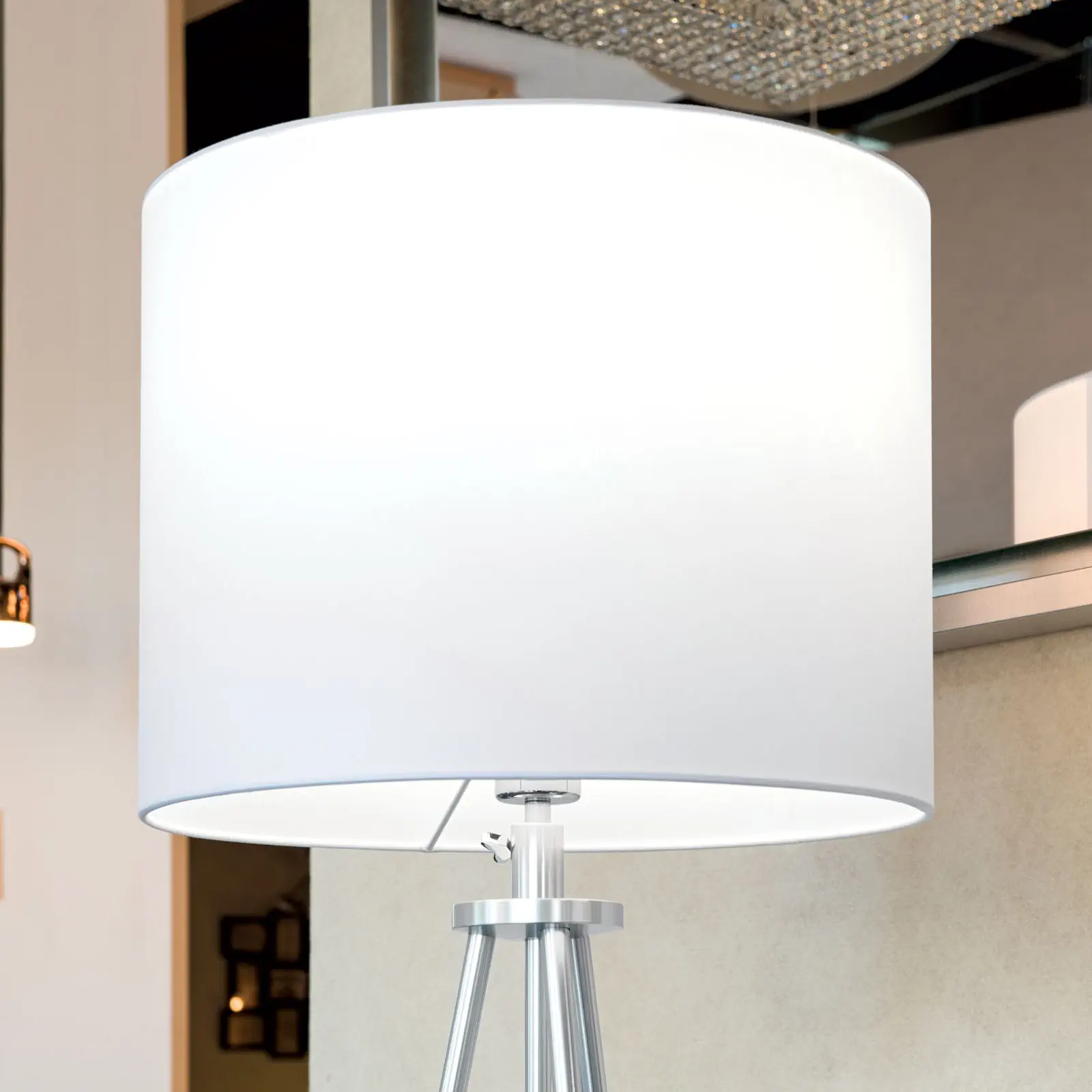 Tekstilni abažur ROGER 12-1173, Ø 390 mm, beli - 3