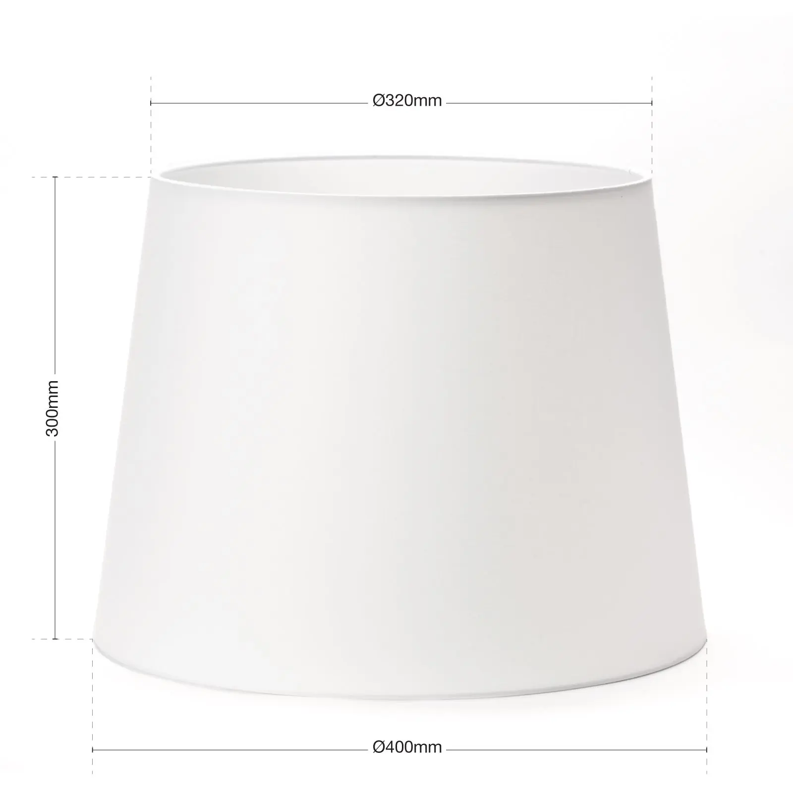 Abažur 12-1186, Ø 400 mm, beli - 2