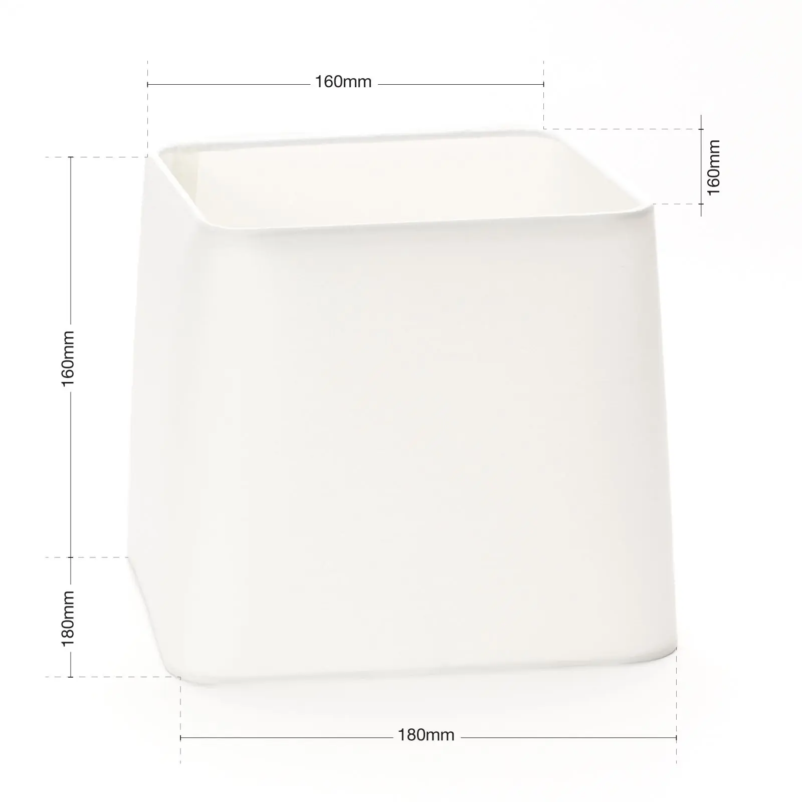 Abažur 12-1187, 160x180 mm, beli - 2