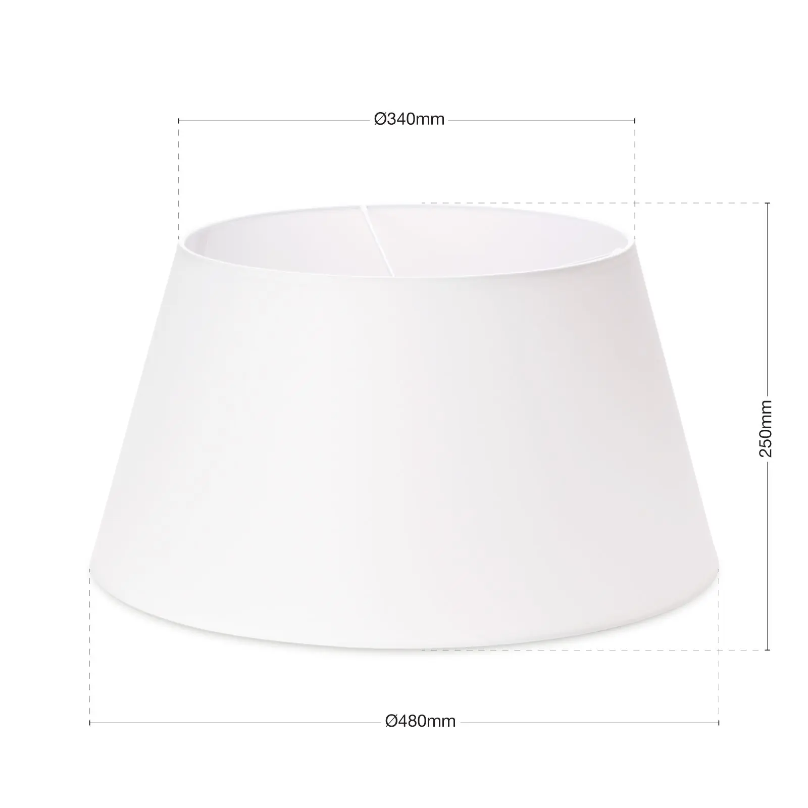 Abažur PHILIPP 12-1189, Ø 480 mm, beli - 2