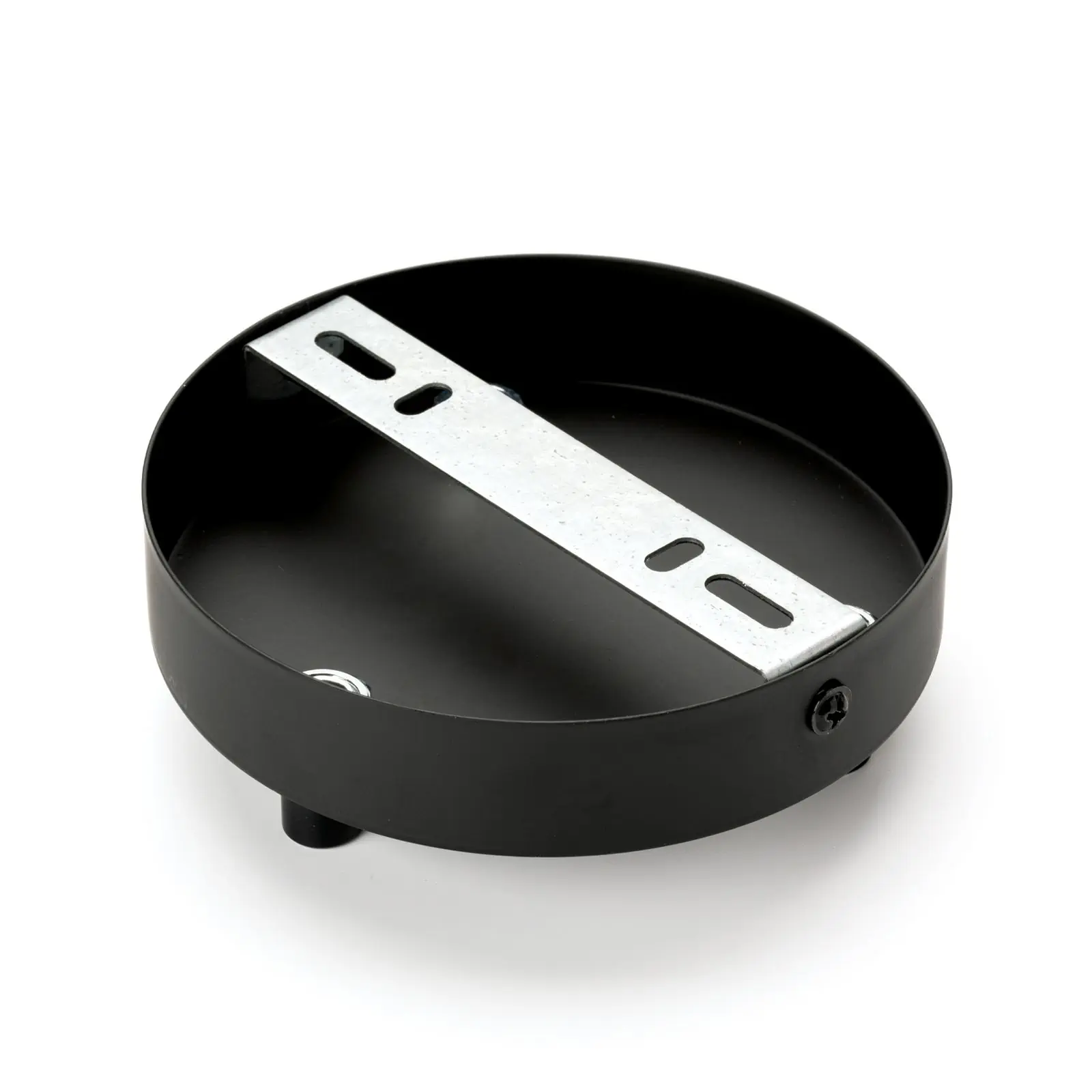 Rozeta za lampu sa steznom niplu, 120x25 mm, crna - 4