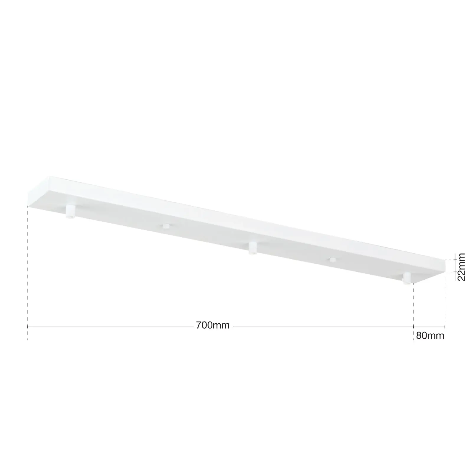 Rozeta 700x80, bela - 2