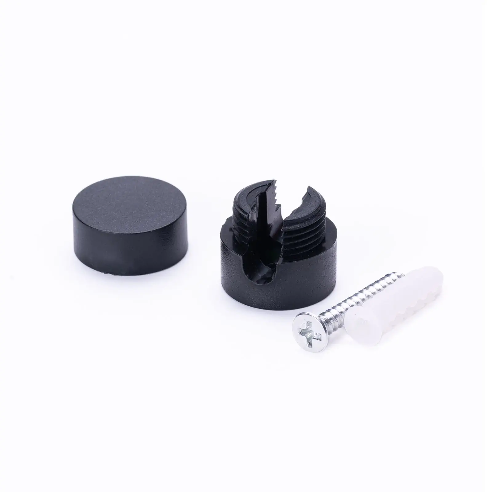 Zidni i plafonski nosači 882, 5 komada, Ø 20 mm, crni - 2