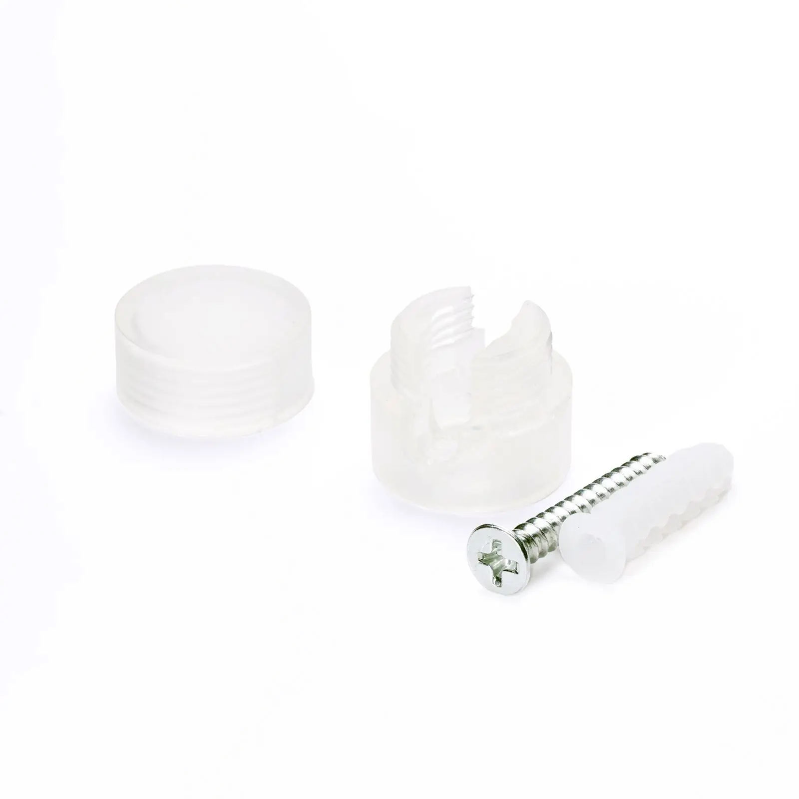 Zidni i plafonski nosači 882, 5 komada, Ø 20 mm, transparentni - 2