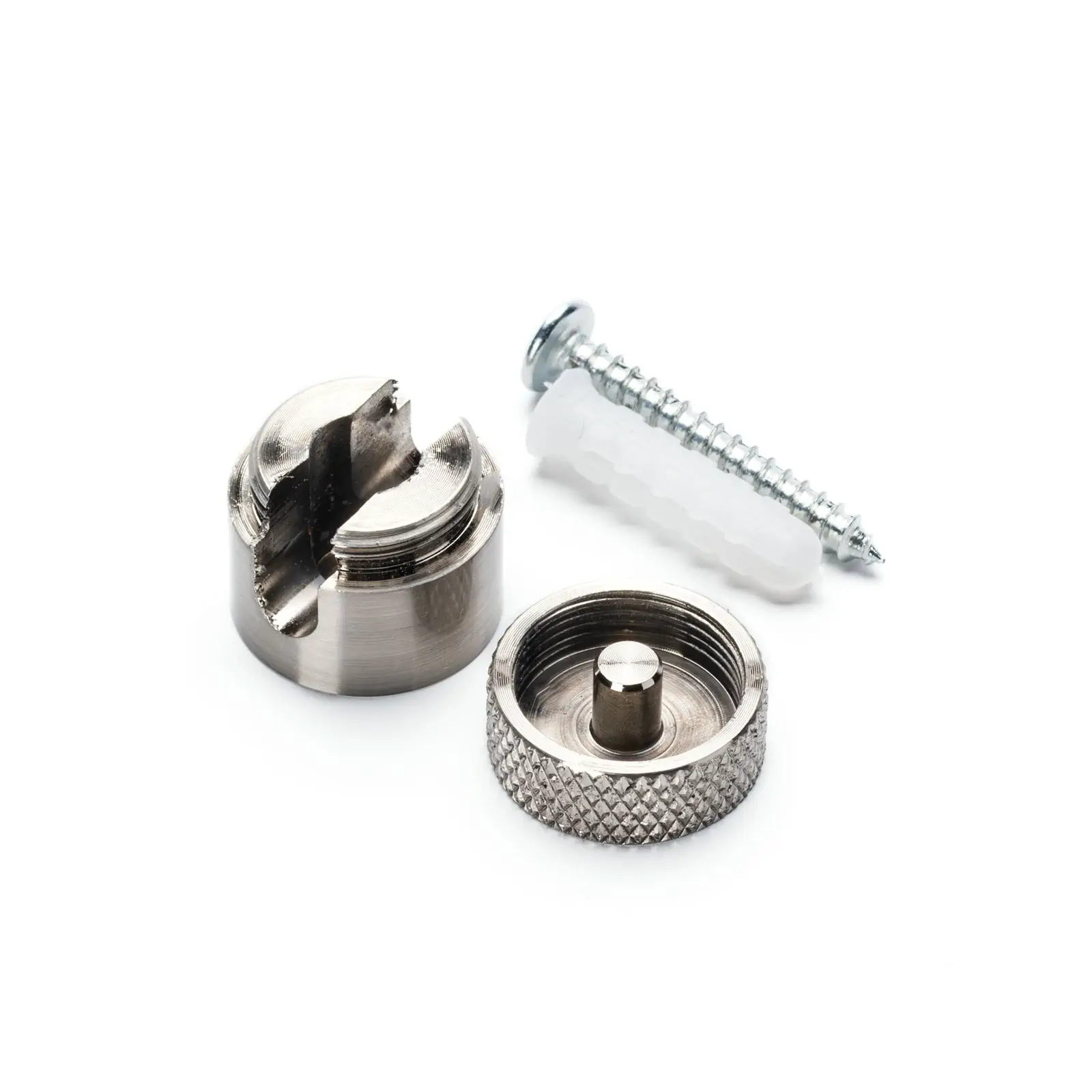 Zidni i plafonski nosač 885, 3 komada, Ø 19 mm, niklovani - 3