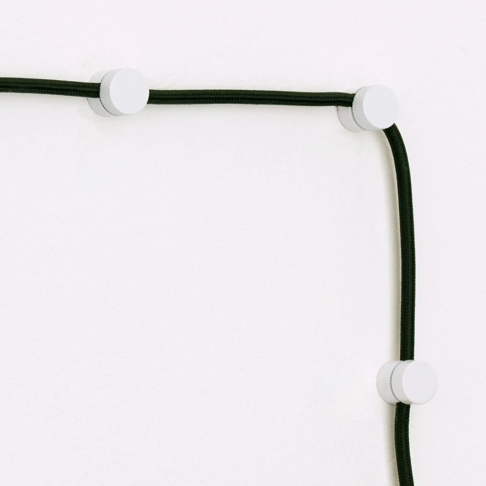 Zidni i plafonski nosač 885, 3 komada, Ø 19 mm, beli - 3