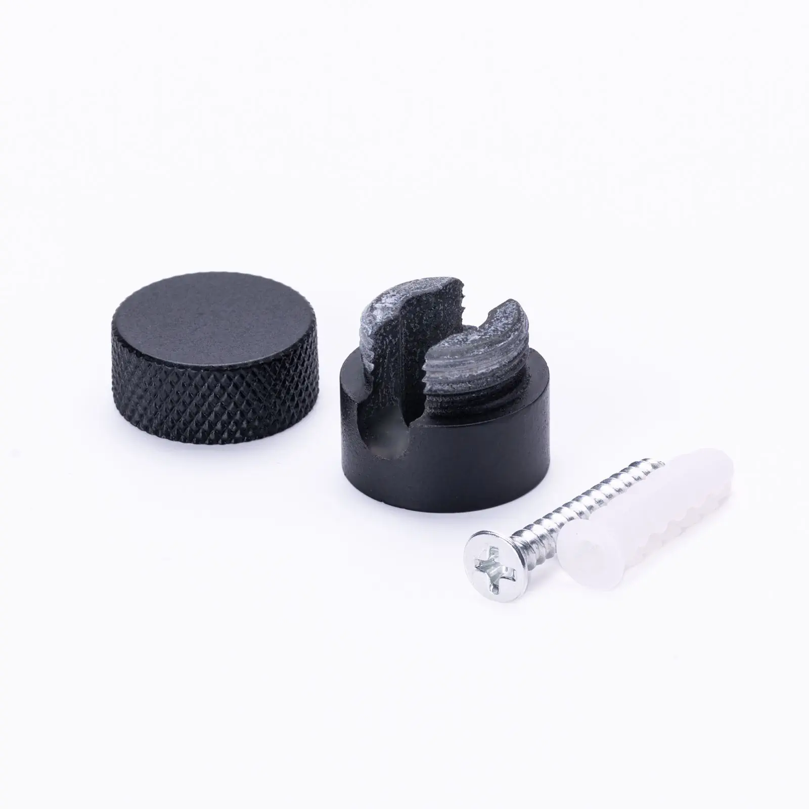 Zidni i plafonski nosač 885, 3 komada, Ø 19 mm, crni - 2