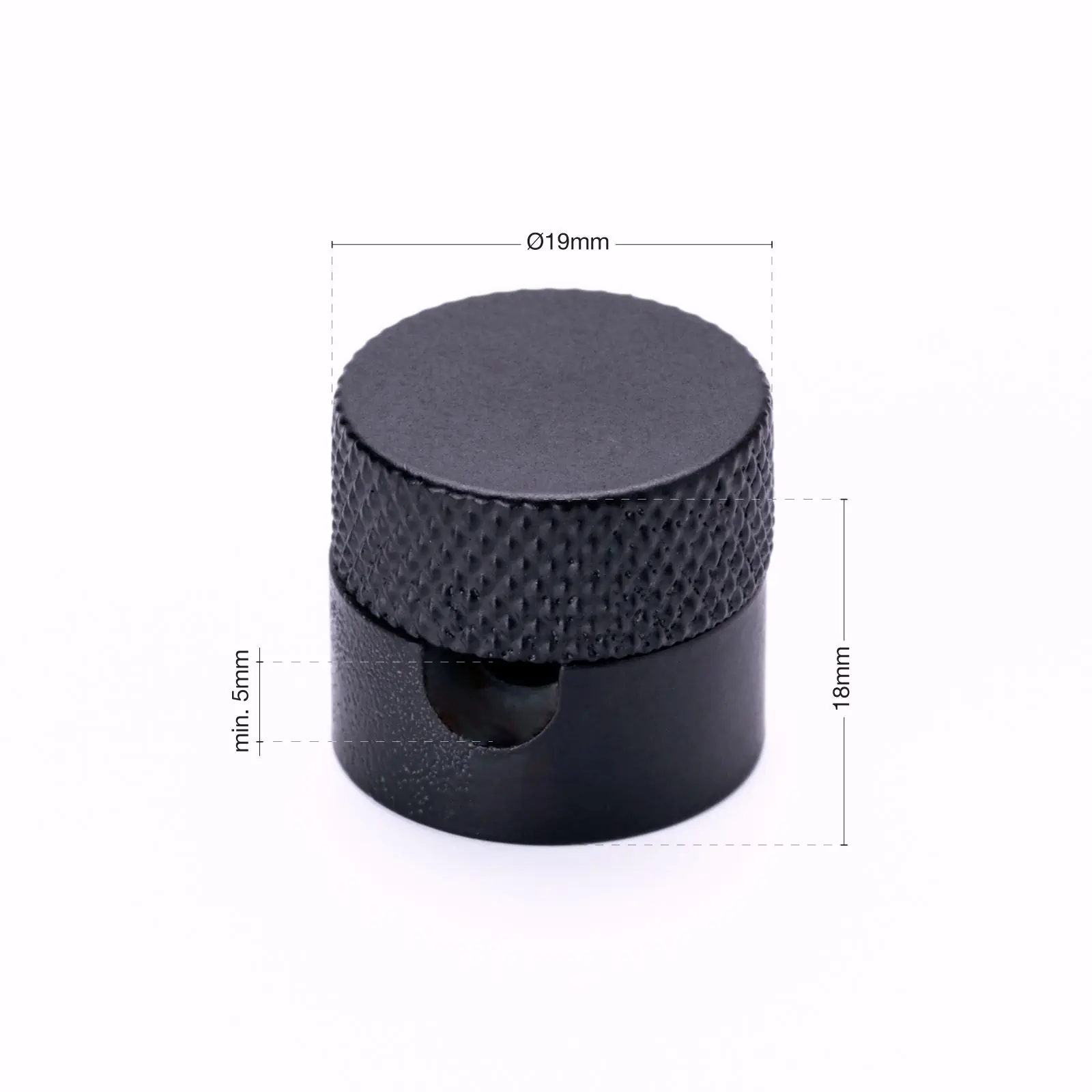 Zidni i plafonski nosač 885, 3 komada, Ø 19 mm, crni - 4