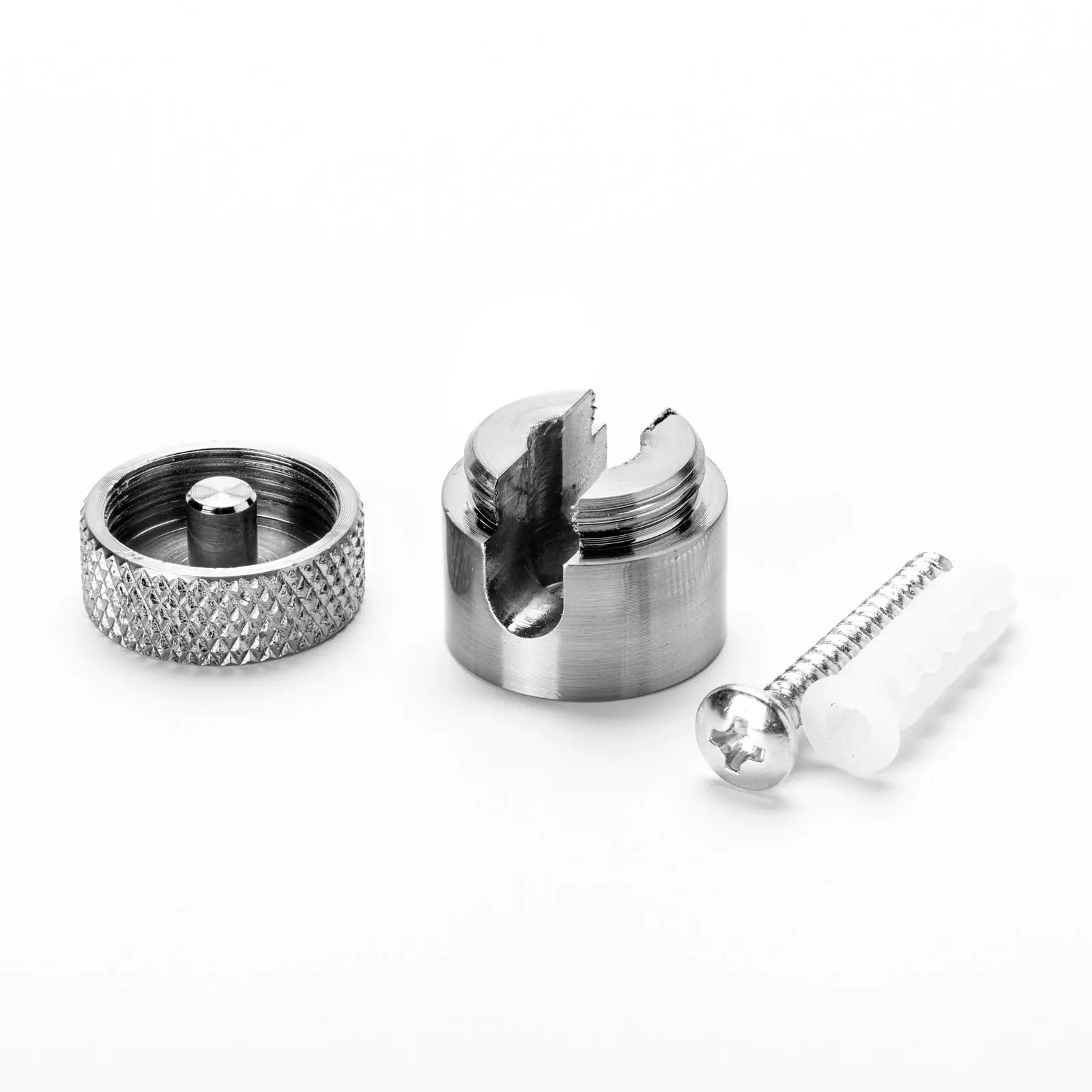 Zidni i plafonski nosač 885, 3 komada, Ø 19 mm, hromirani - 2