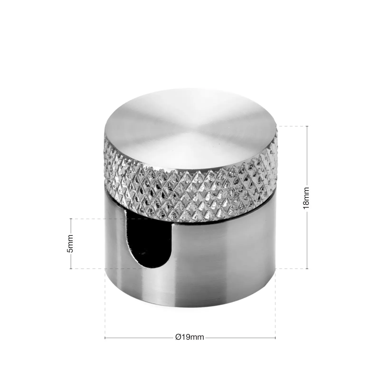 Zidni i plafonski nosač 885, 3 komada, Ø 19 mm, hromirani - 4