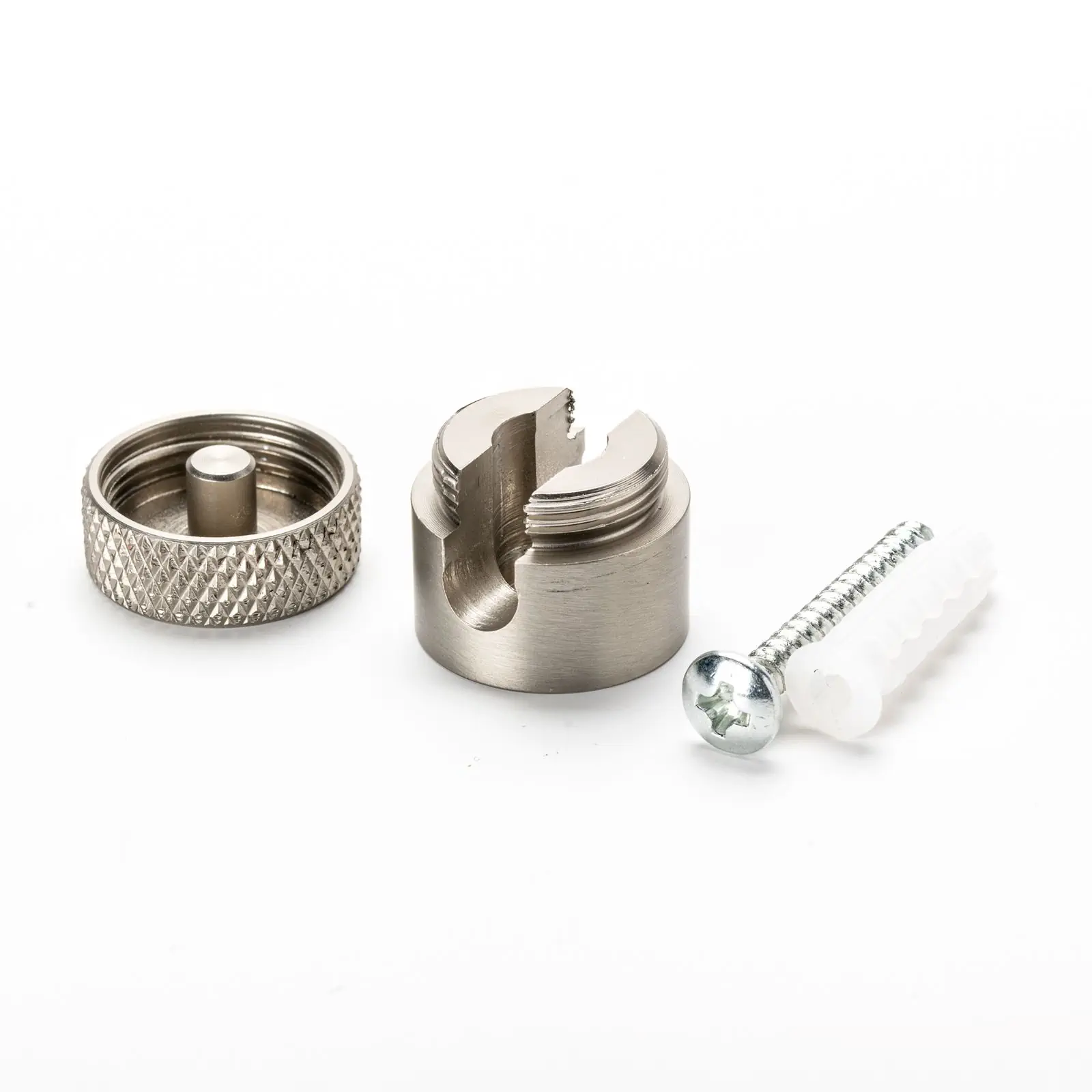 Zidni i plafonski nosač 885, 3 komada, Ø 19 mm, mat niklovani - 2