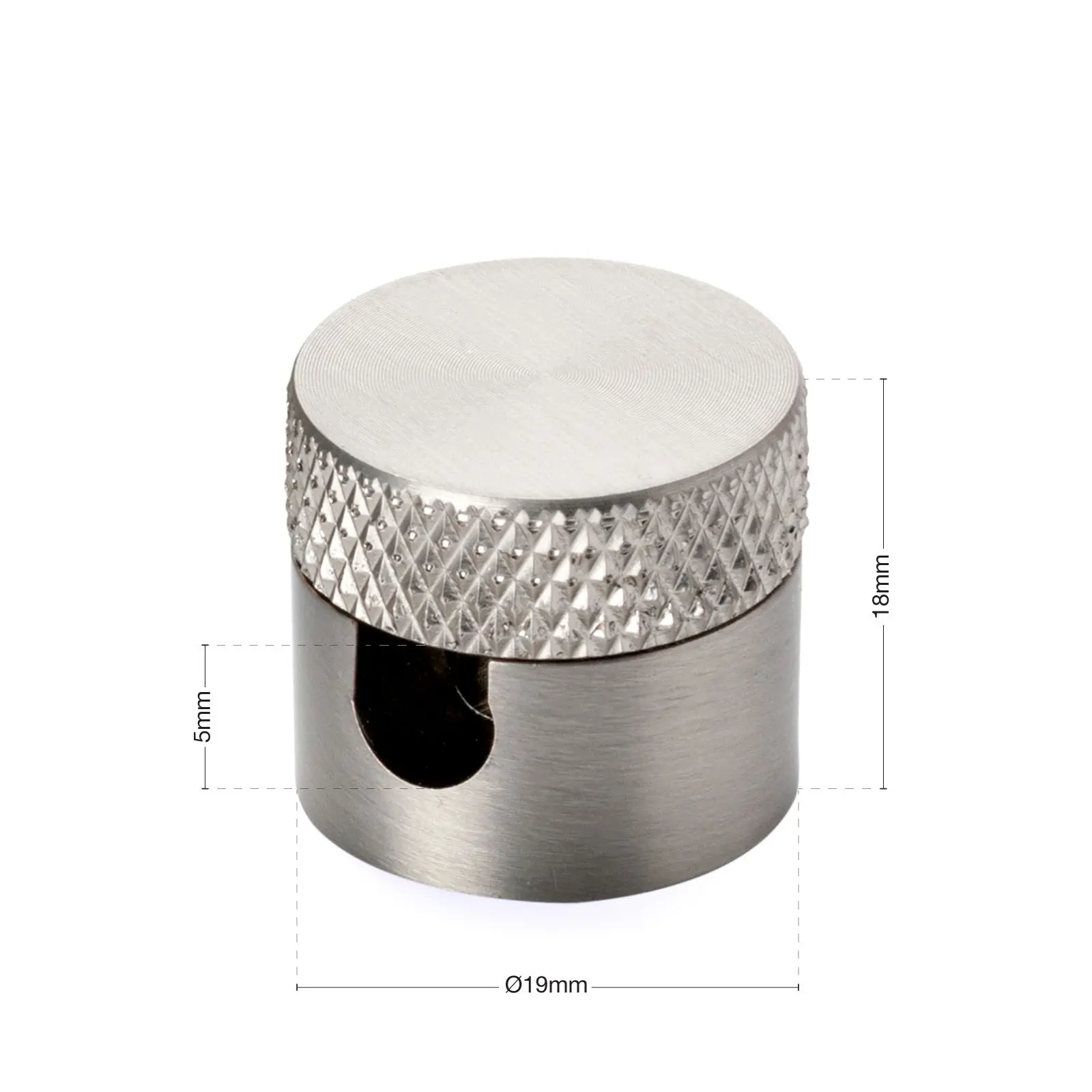 Zidni i plafonski nosač 885, 3 komada, Ø 19 mm, mat niklovani - 4