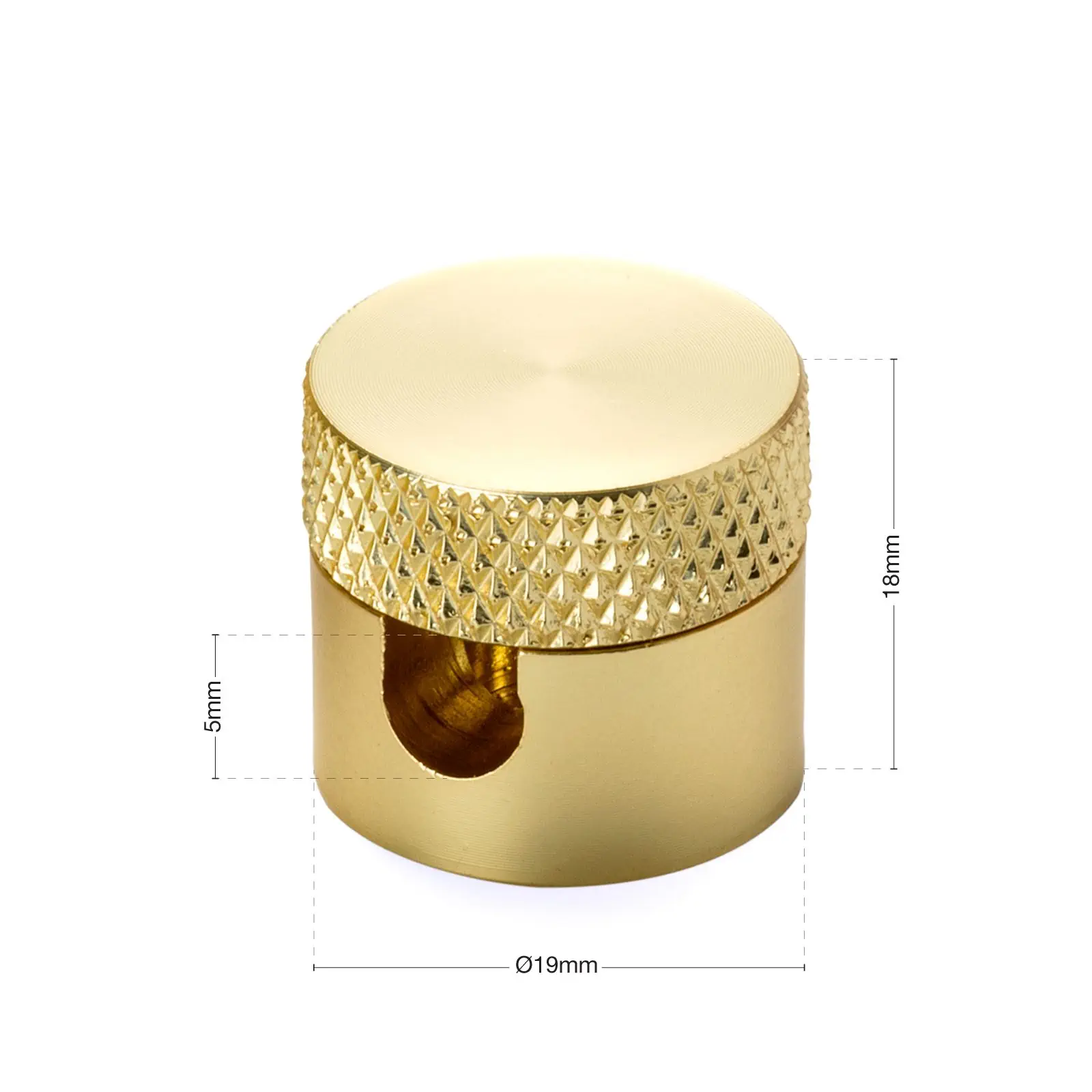 Zidni i plafonski nosač 885, 3 komada, Ø 19 mm, mesingani - 4