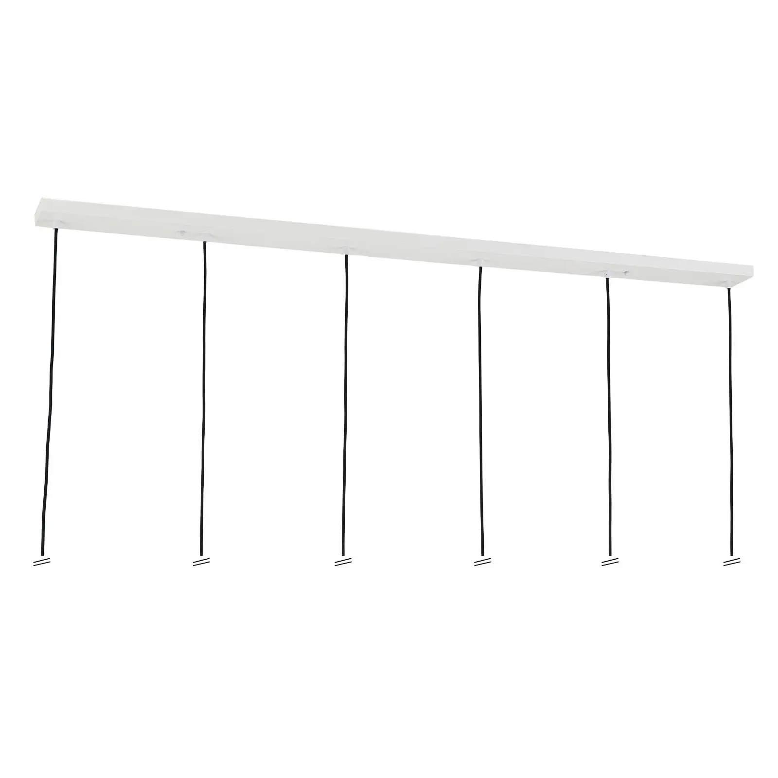 Rozeta za lampu, 1500x100 mm, 6 izlaza, bela - 5