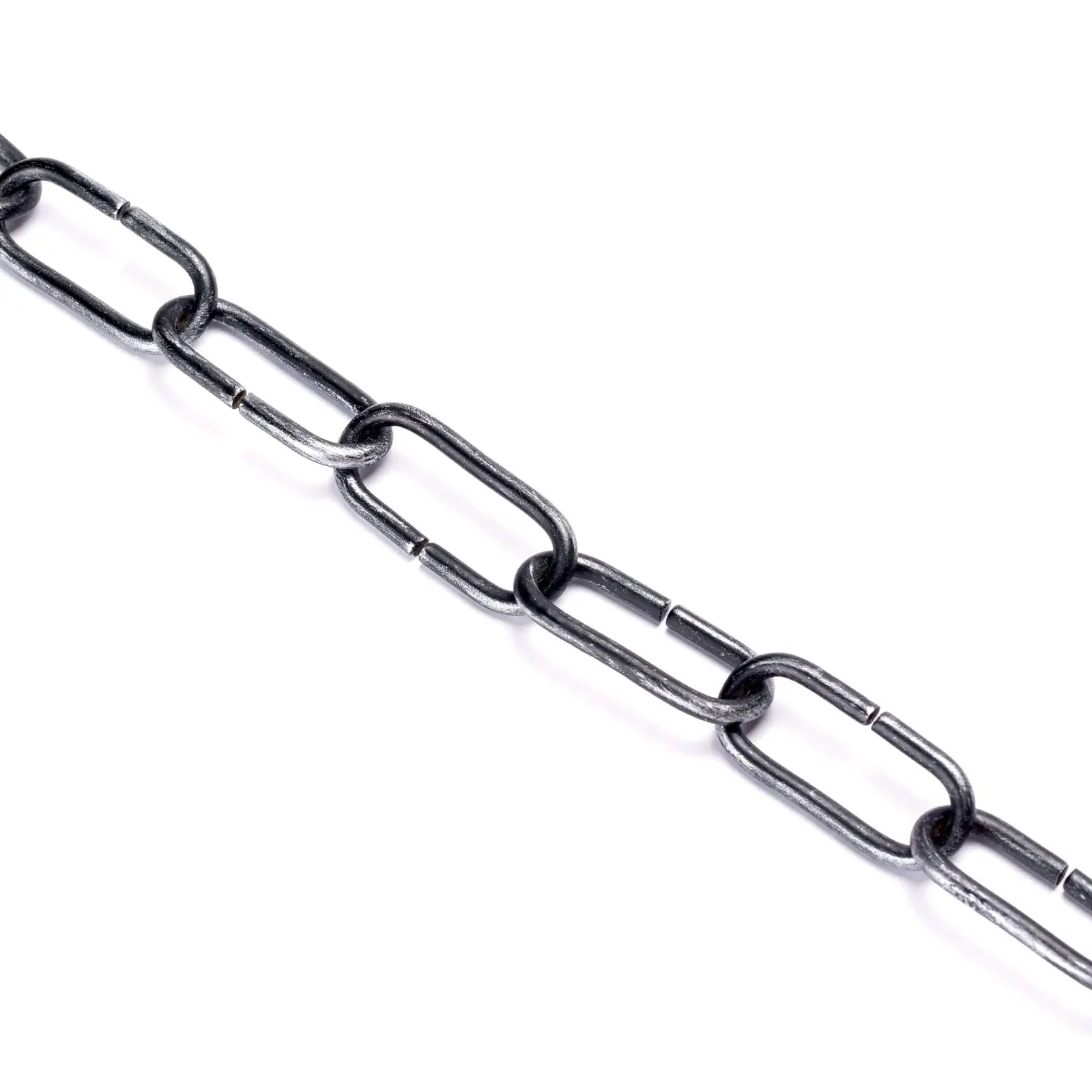 Lanac za lampu, 47x20x4 mm, 1 m, crno-srebrni