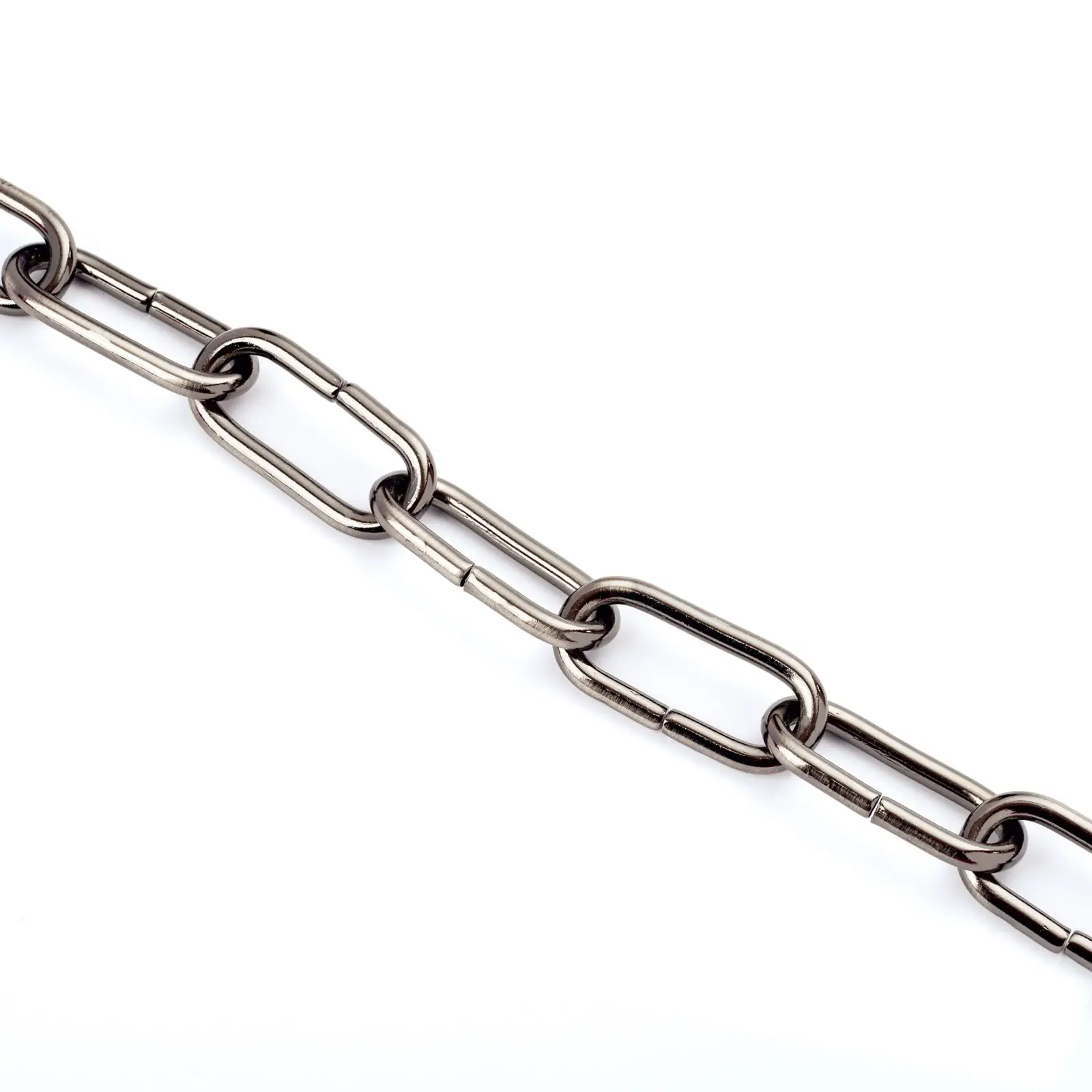 Lanac za lampu, 48x22x5 mm, 1 m, nikl