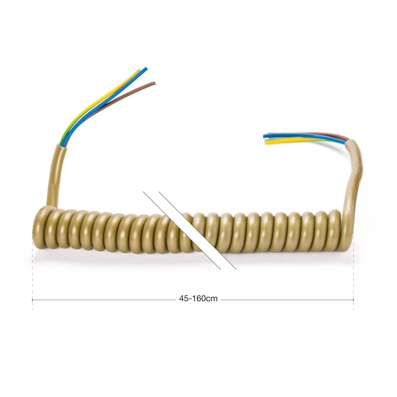 Spiralni kabl, 3x0,75mm, zlatni - 2