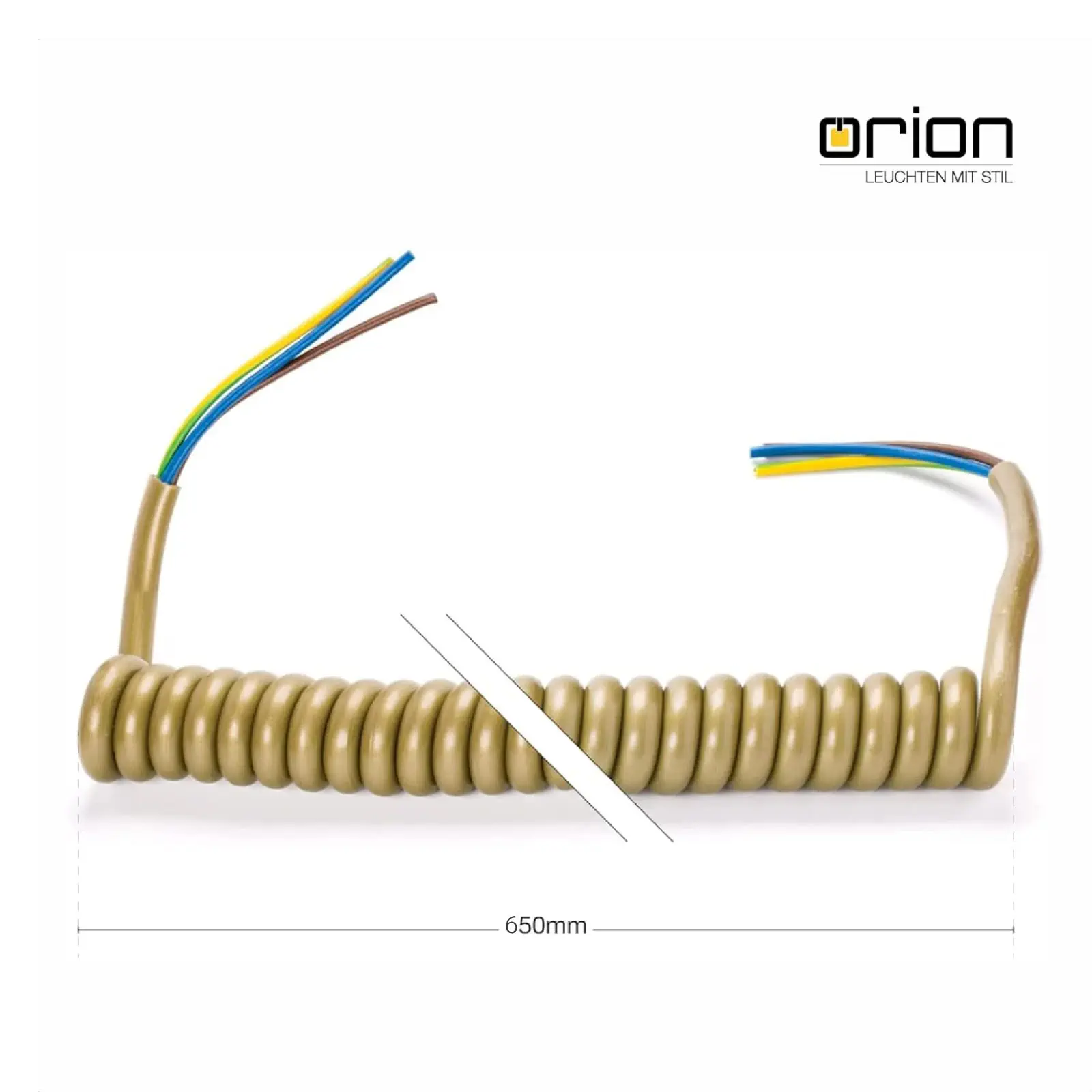 Spiralni kabl, 3x0,75mm, zlatni - 5