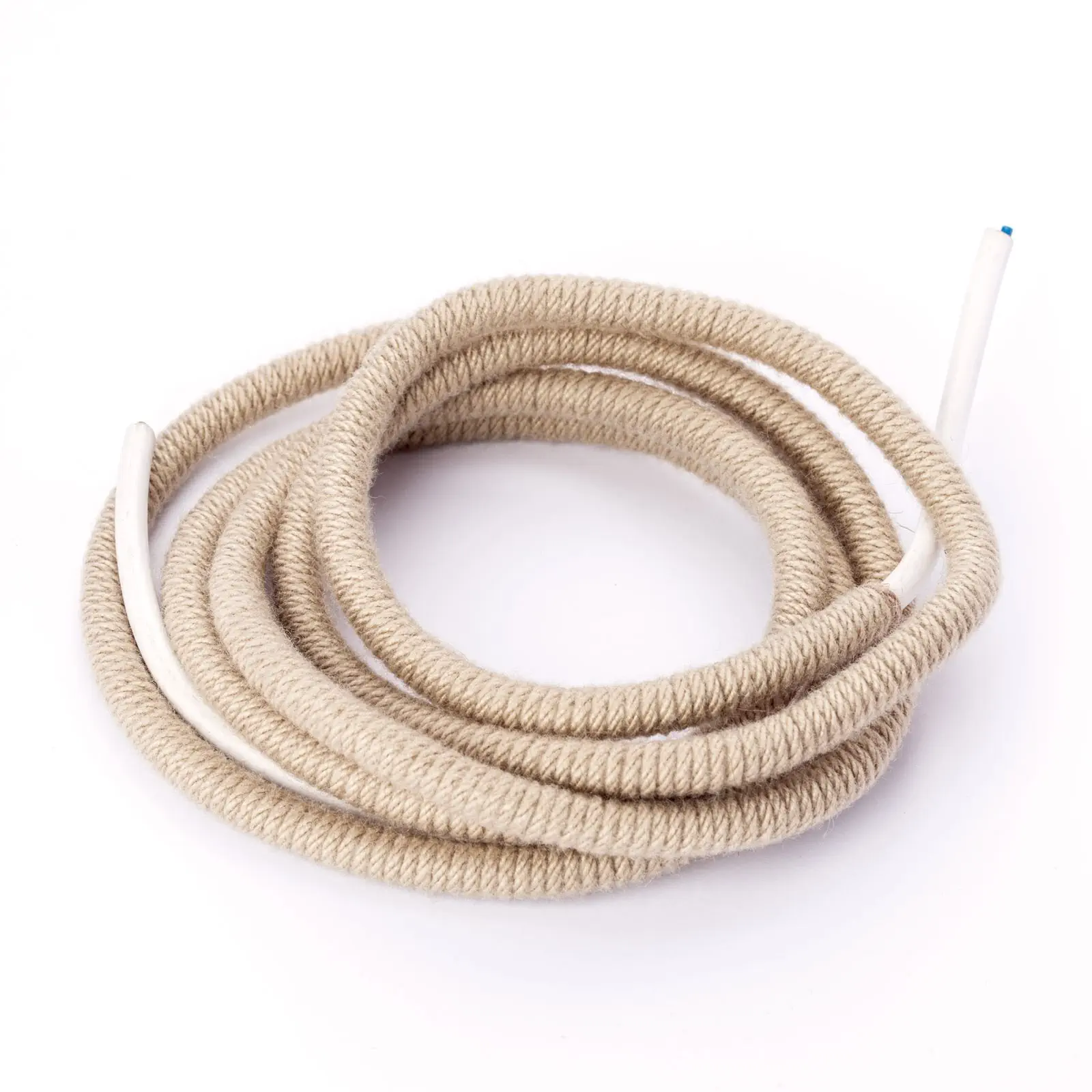 Kabl od konoplje, 2×0,75 mm², 1 m, tanak, bež