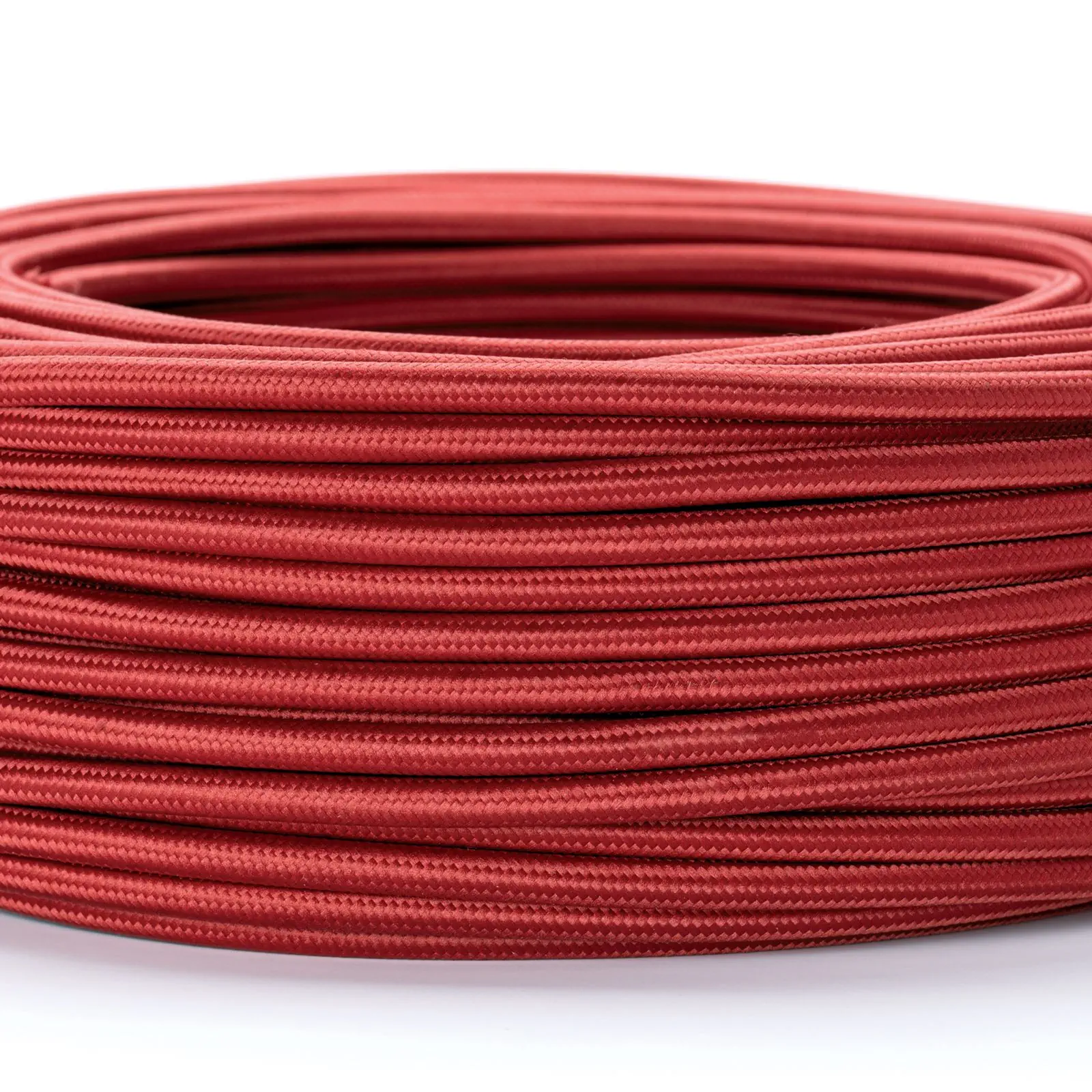 Tekstilni kabl, 3×0,75 mm², 1 m, bordo