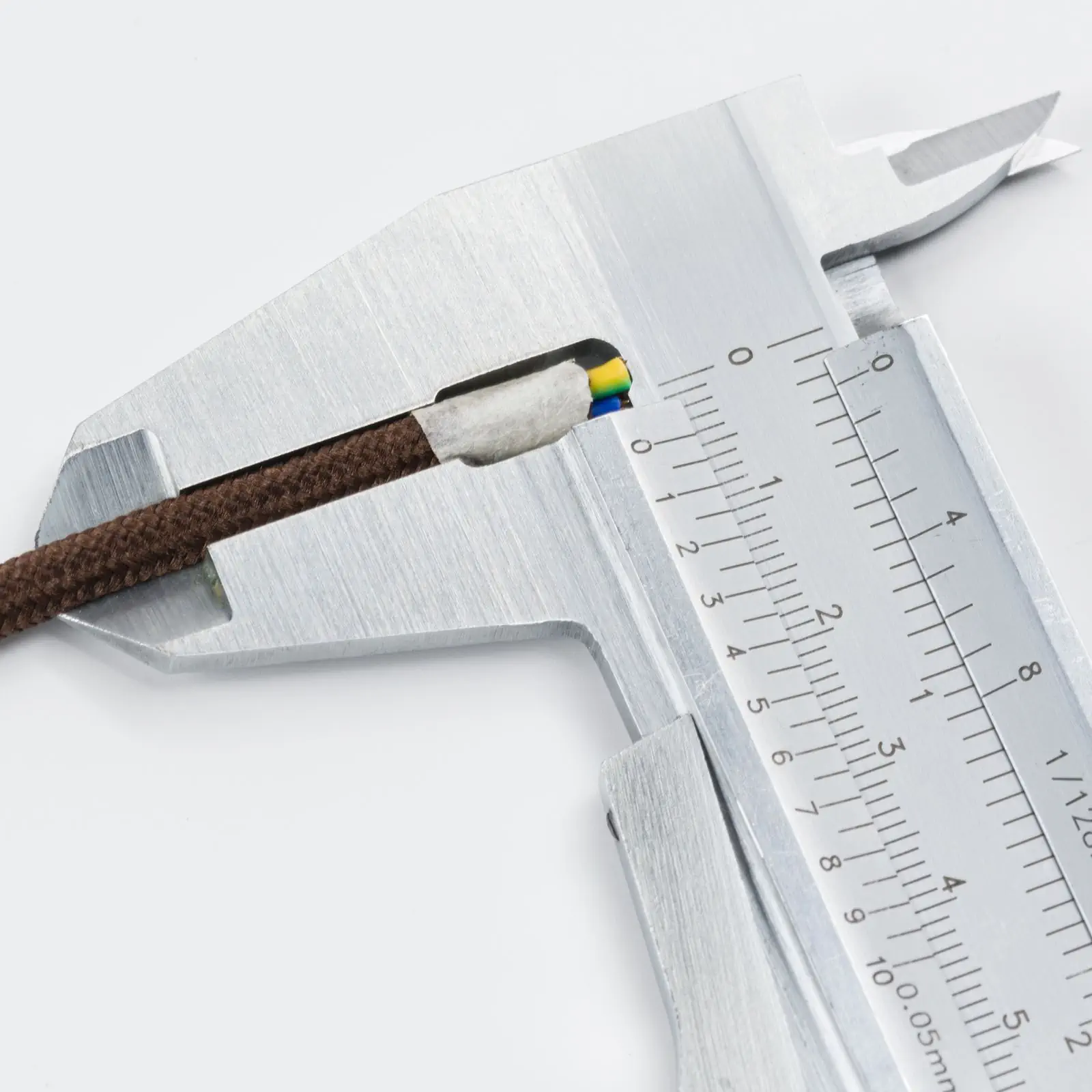 Tekstilni kabl, 3×0,75 mm², 1 m, tanak, braon - 4