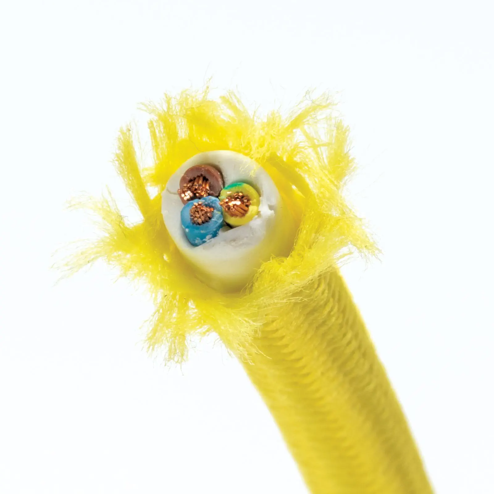 Tekstilni kabl, 3×0,75 mm², 1 m, žuti - 3